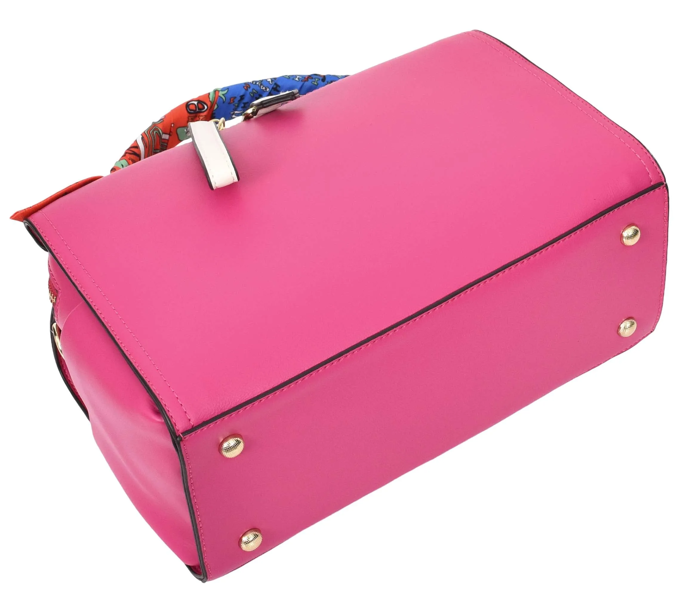 Aaliyah Women's  Faux Leather Barrel-Shaped Shoulder Handbag Pink