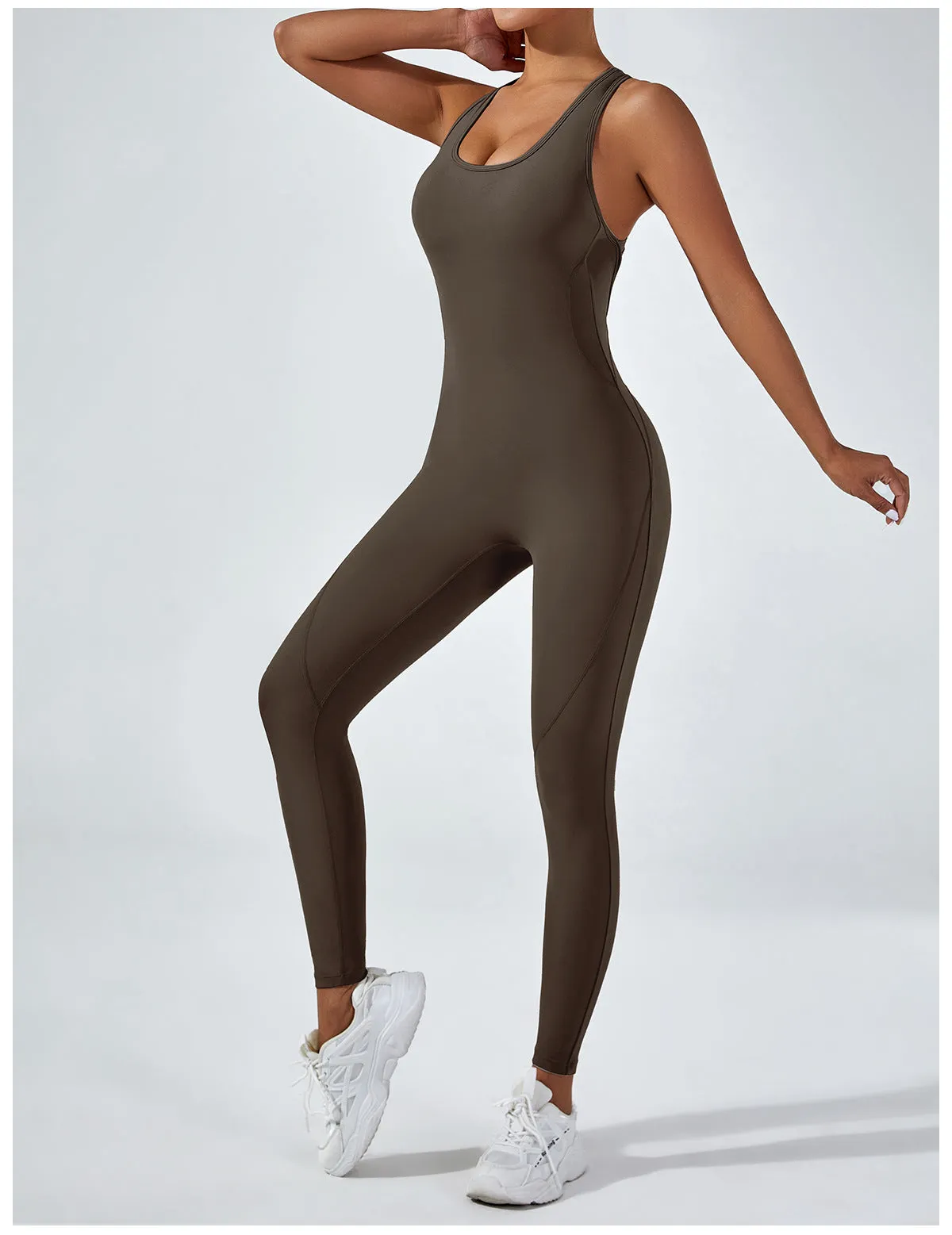 beauty back one-piece yoga jumpsuit.