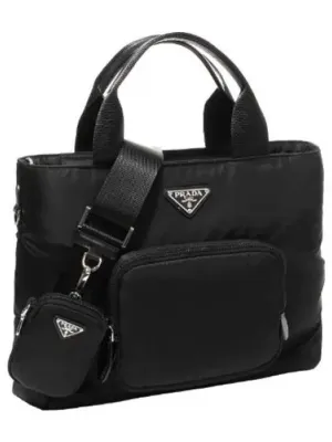 Bella padded nylon tote bag