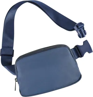 Belt Bag for Women and Men Fanny Pack Waist Bags with Adjustable Strap for Workout Running Travelling Hiking (Blue)