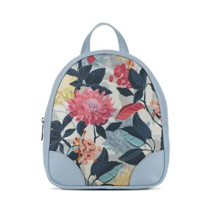 Blue O Mini Backpacks Flower Art