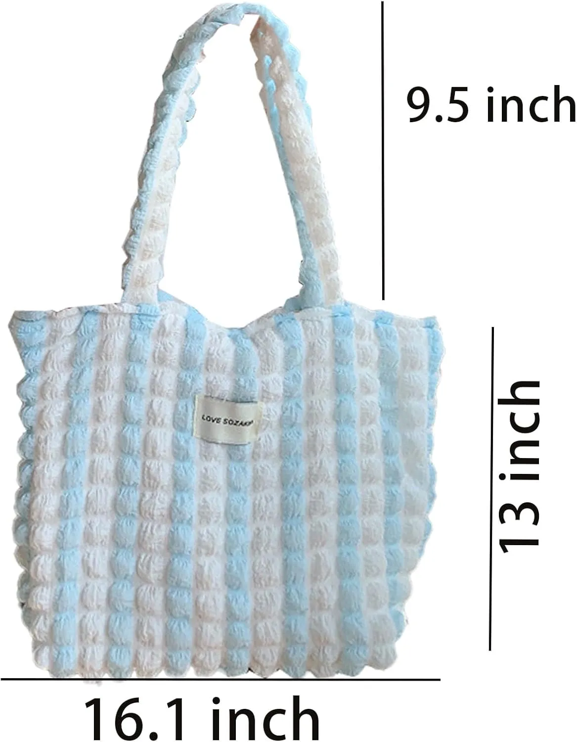 Bubble Tote Bags for Women Cloud Shoulder Bag Hobo Bag Large Hobo Bag for Women,Travle,Party,Work Black