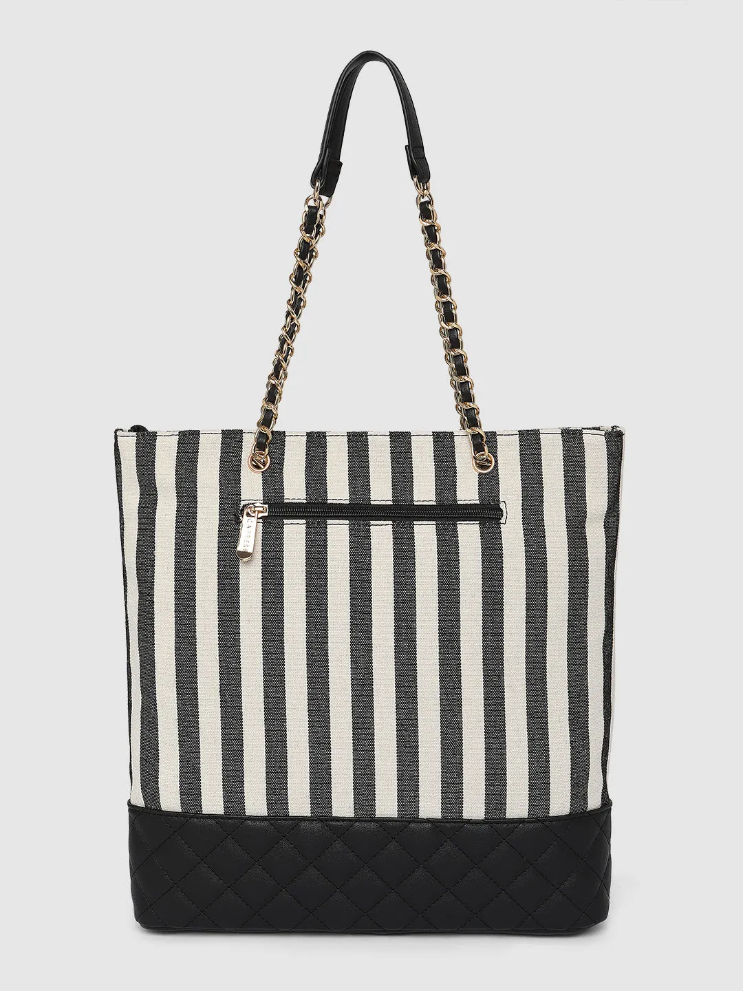 Caprese Emily In Paris Printed Medium Tote Handbag Black