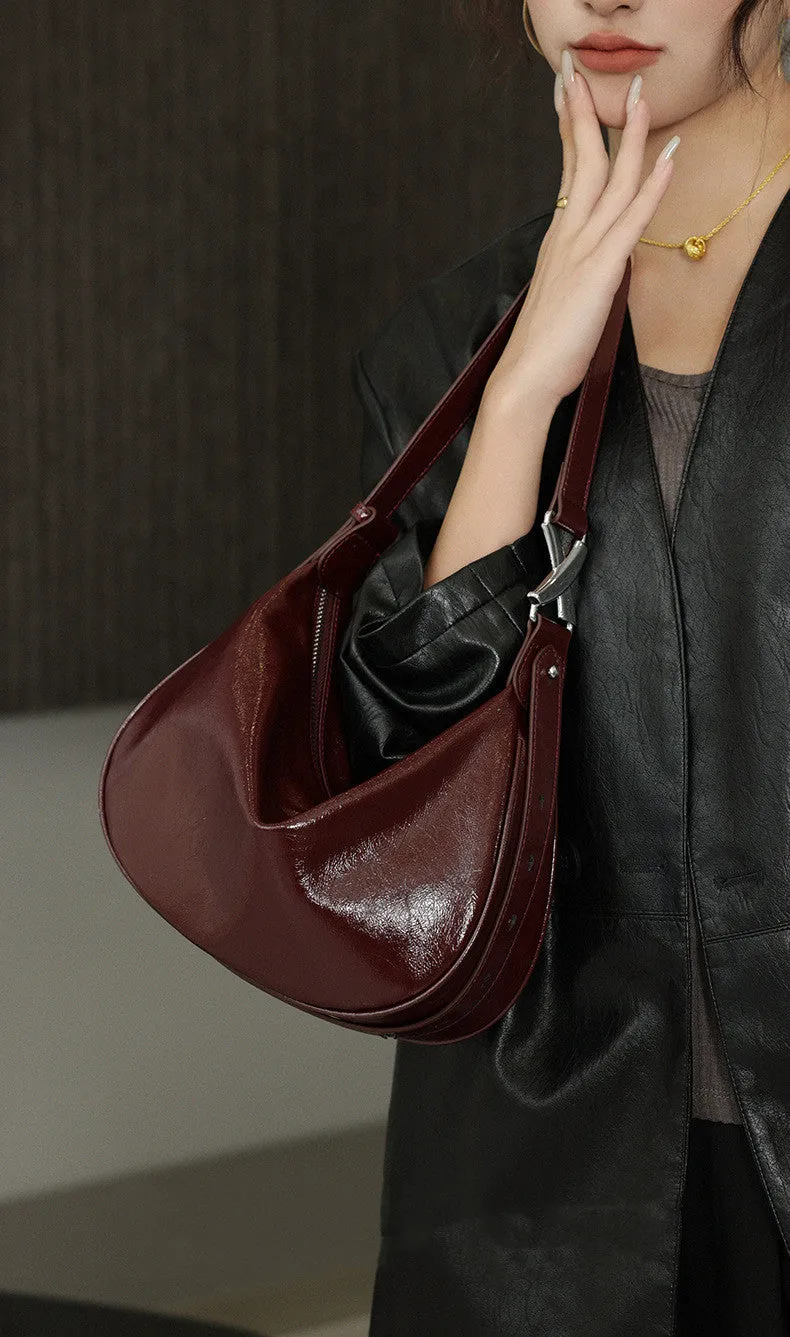 Chic Half Moon Shoulder Purse