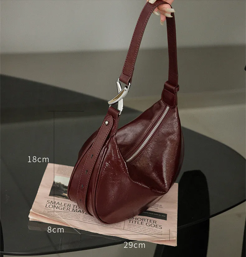 Chic Half Moon Shoulder Purse
