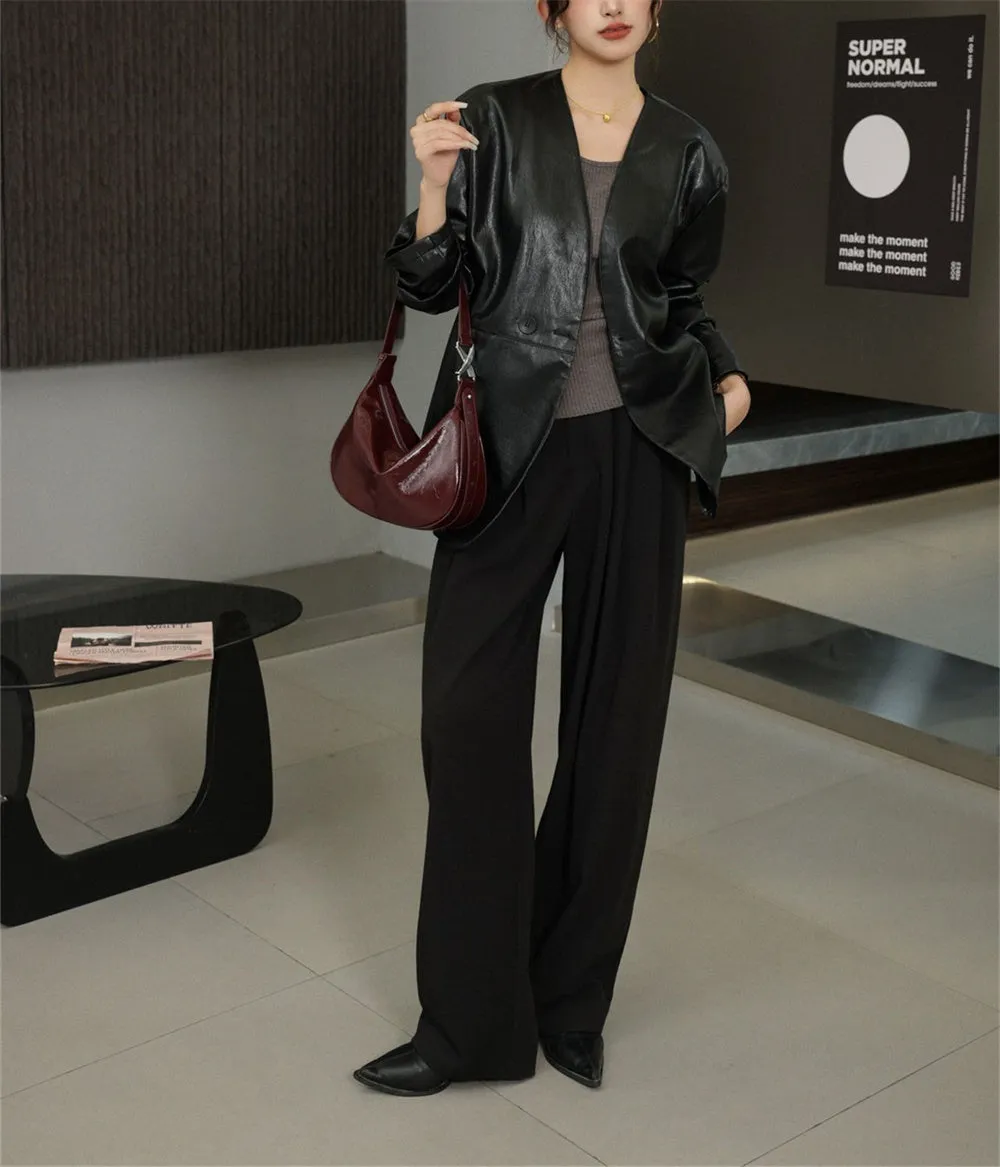 Chic Half Moon Shoulder Purse