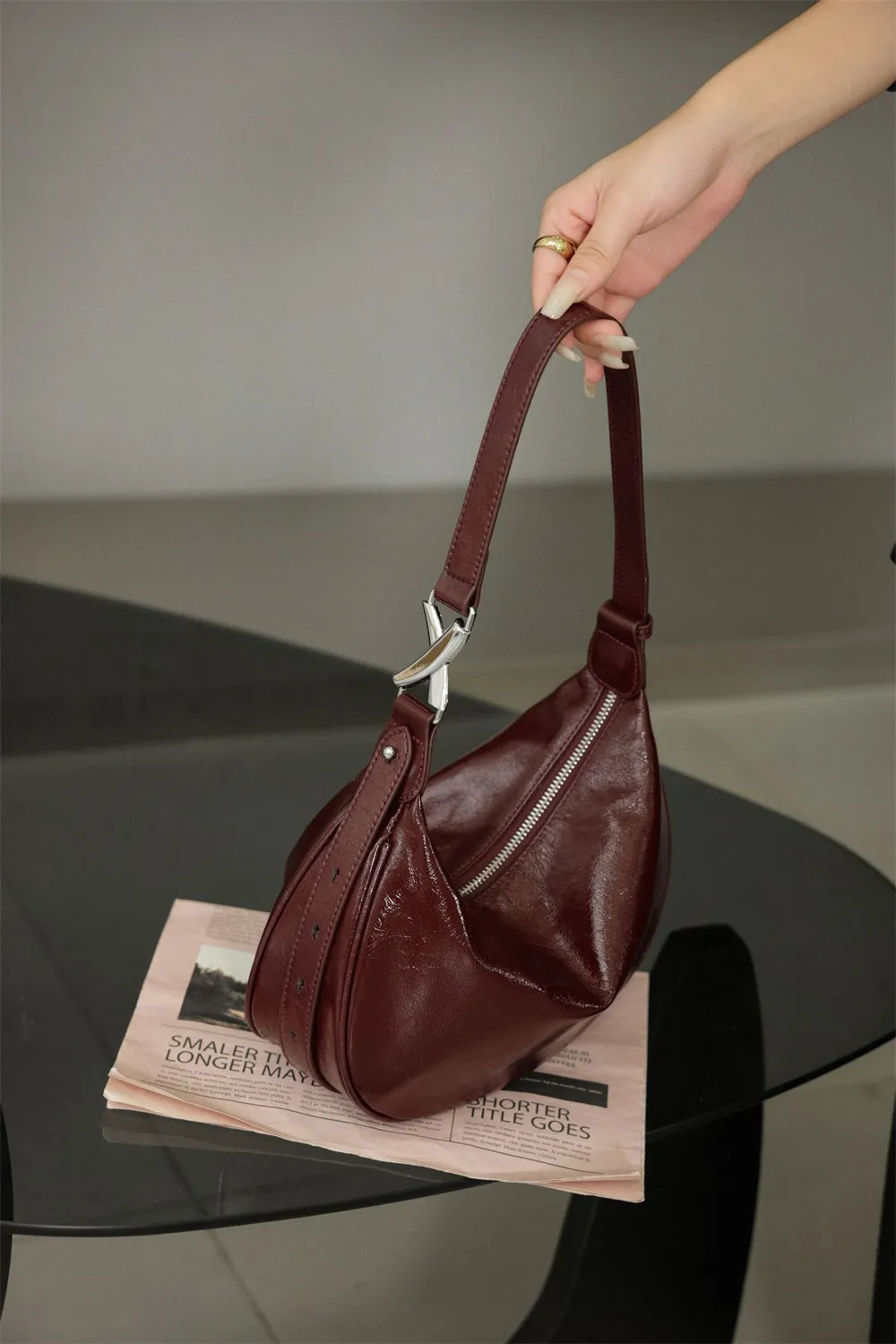 Chic Half Moon Shoulder Purse