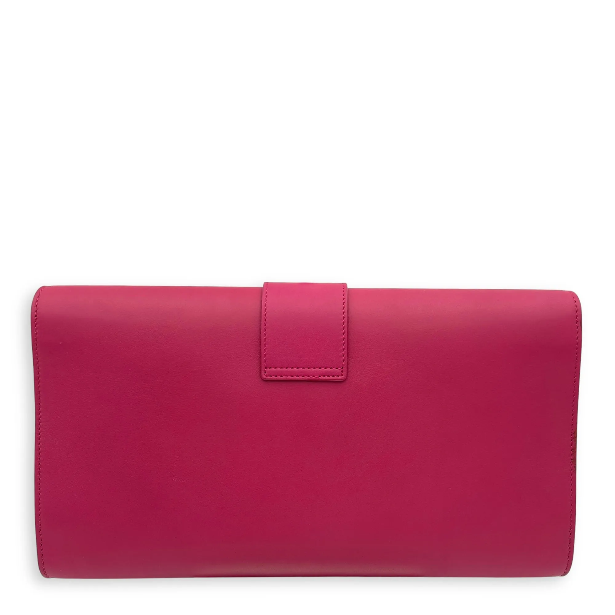 Chyc Clutch Pink in Calfskin, Gold hardware