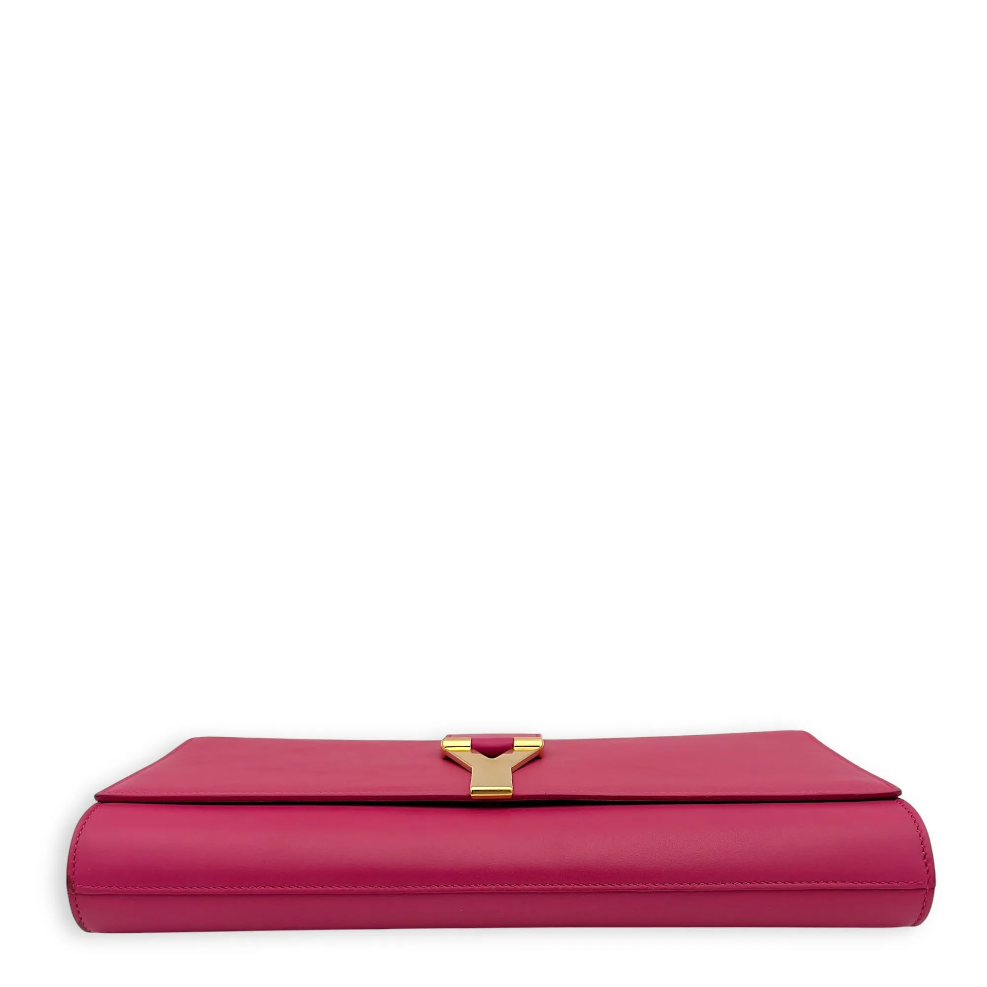 Chyc Clutch Pink in Calfskin, Gold hardware