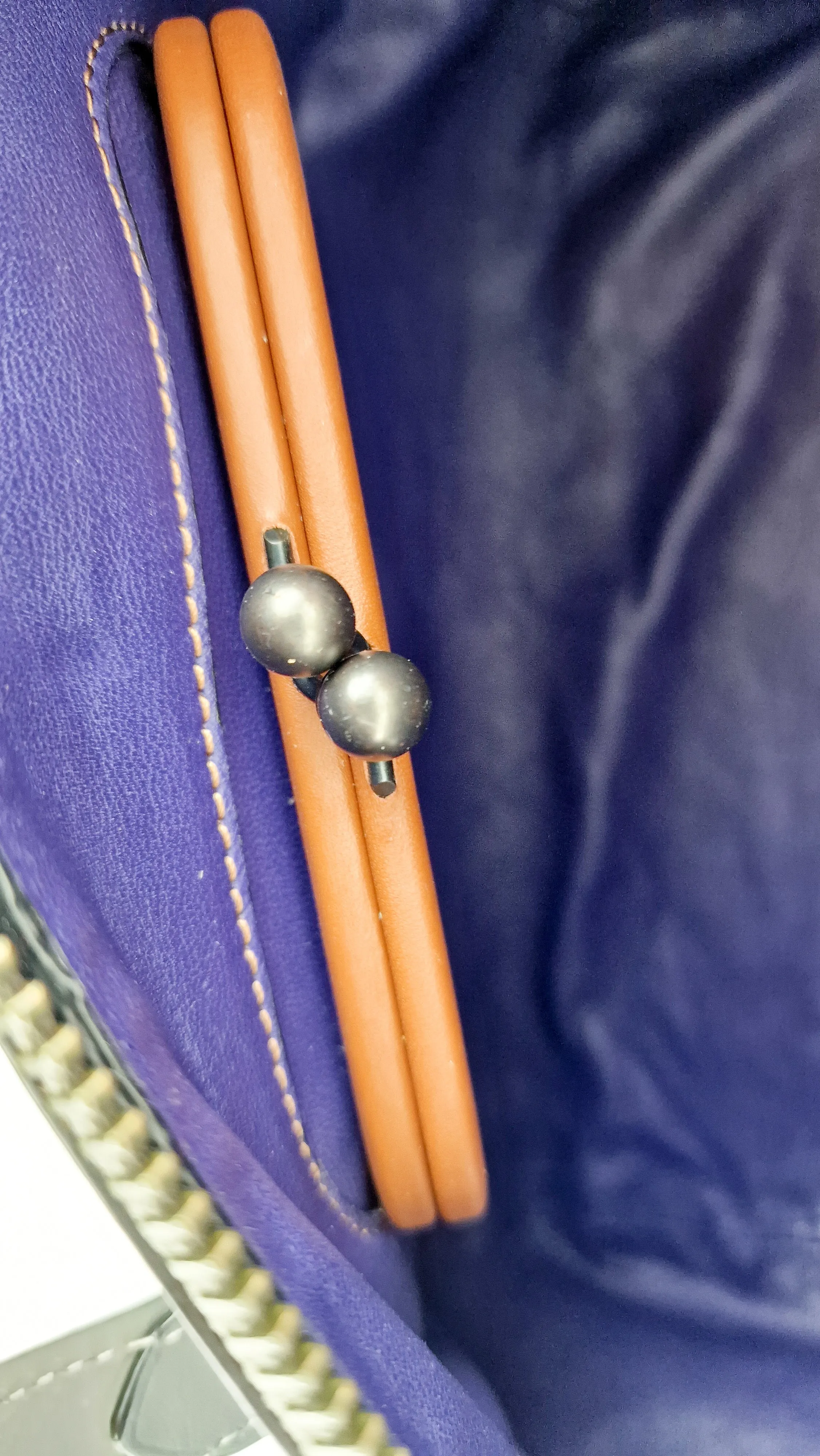 Coach 1941 Badlands Satchel Bag in Purple Blue Heather Grey Colorblock Smooth Leather - Coach 56587