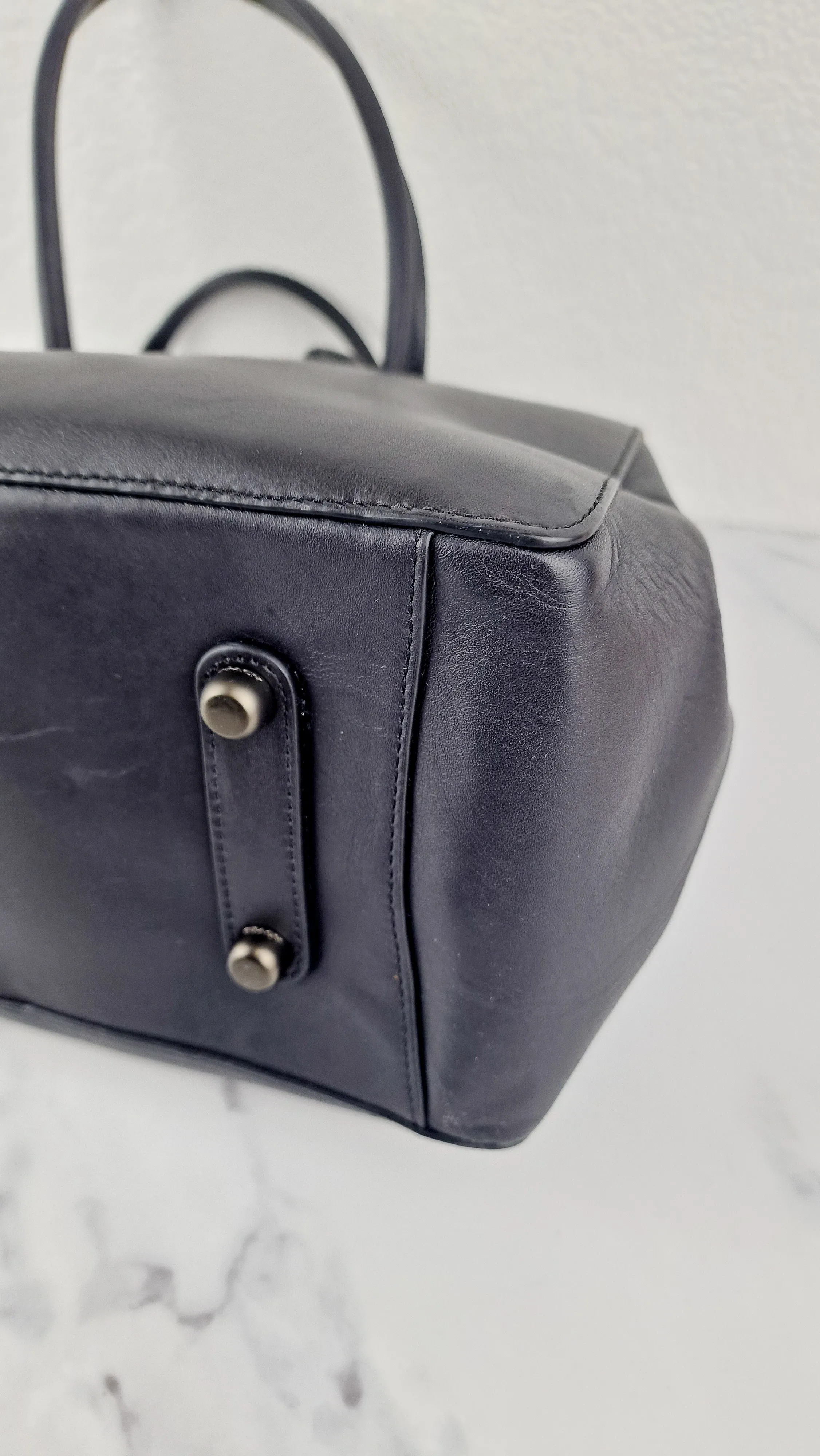 Coach 1941 Cooper Carryall in Black Smooth Leather - Handbag Shoulder Bag - Coach 22821