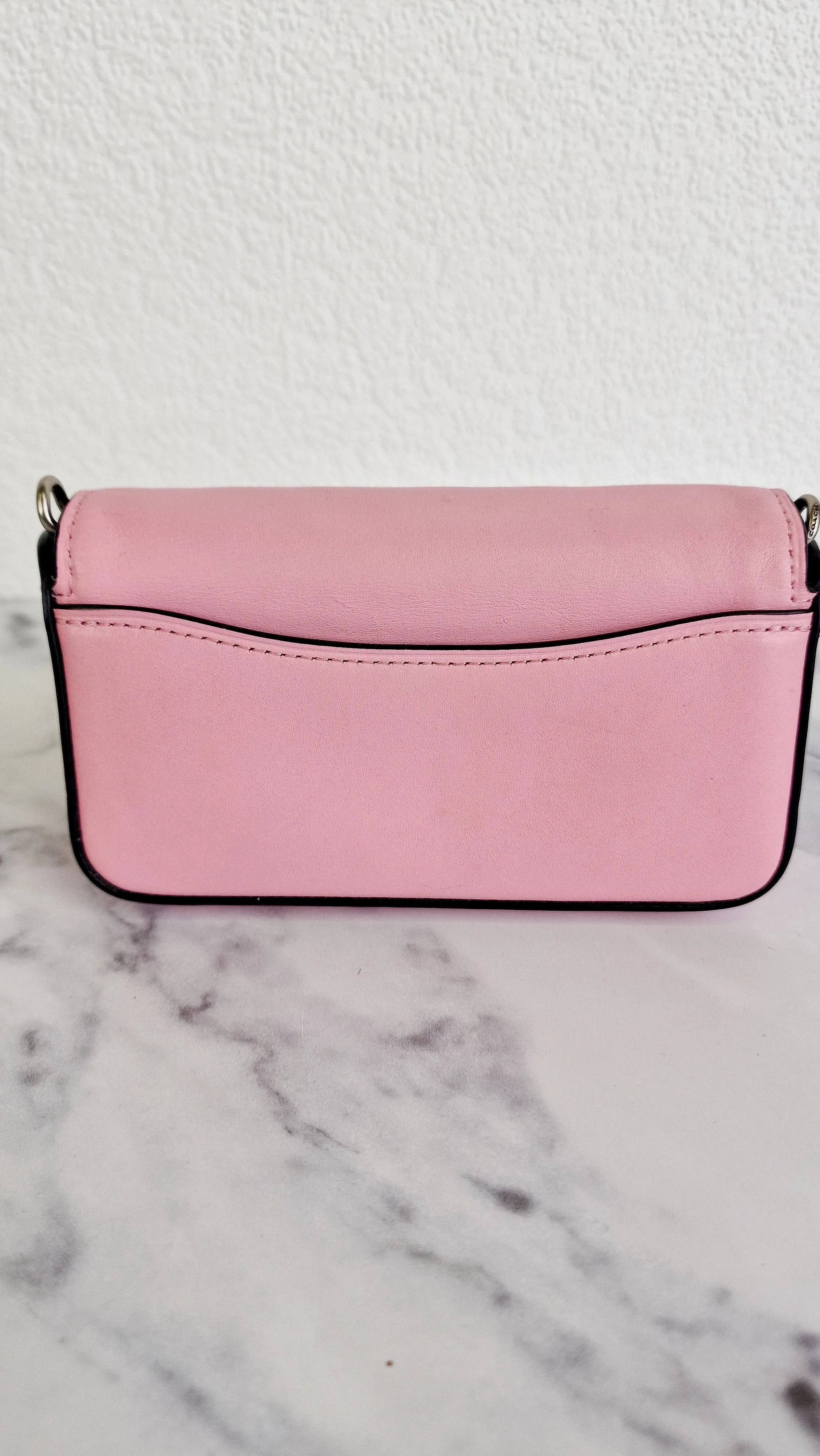 Coach 1941 Dinkier with Links in Petal Pink Smooth Leather - Crossbody Mini Bag - Coach 86832