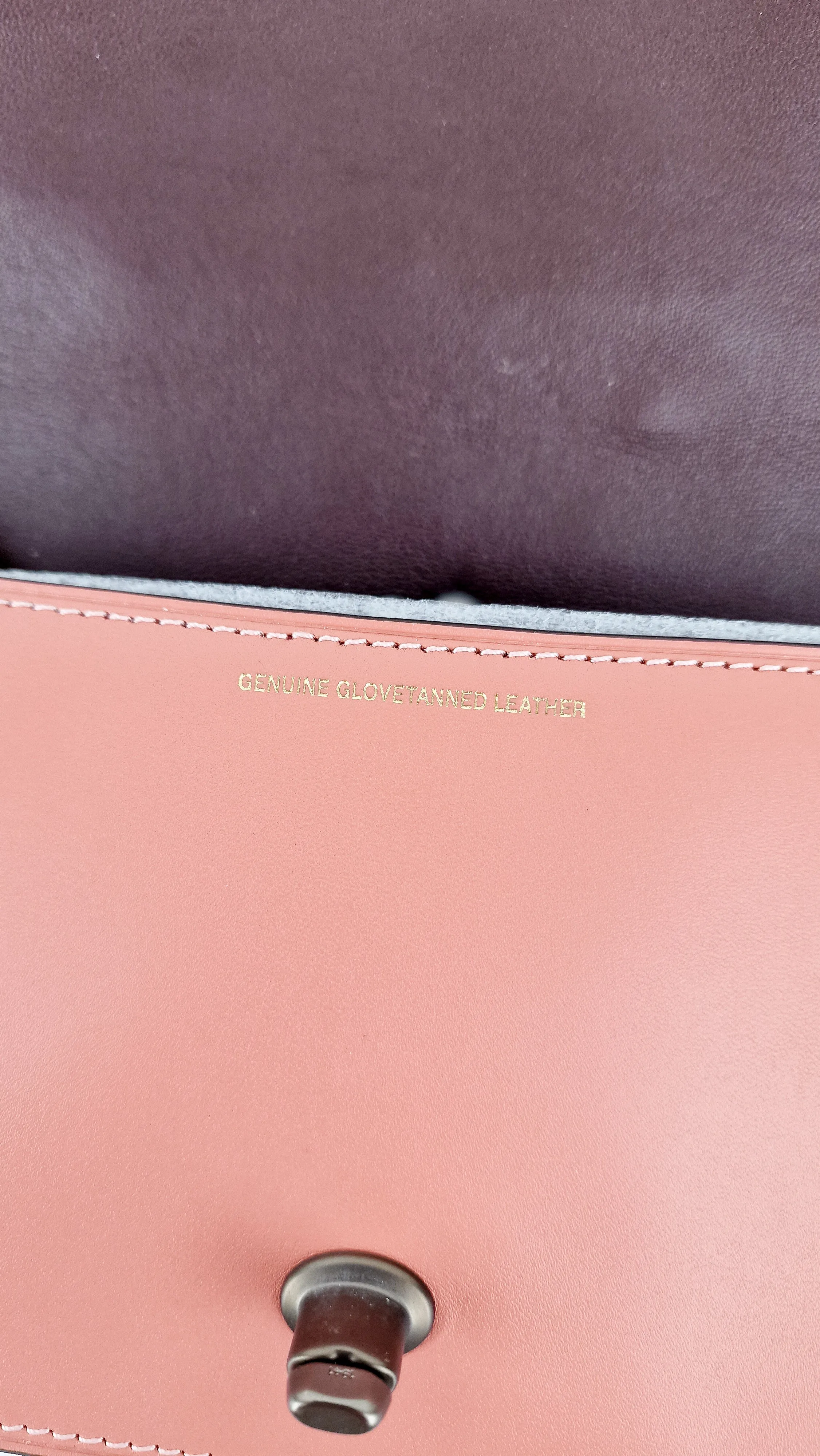 Coach 1941 Dinky With Tea Roses in Melon - Crossbody Shoulder Bag Floral Flowers Tolled Leather Appliqué- Coach 38197