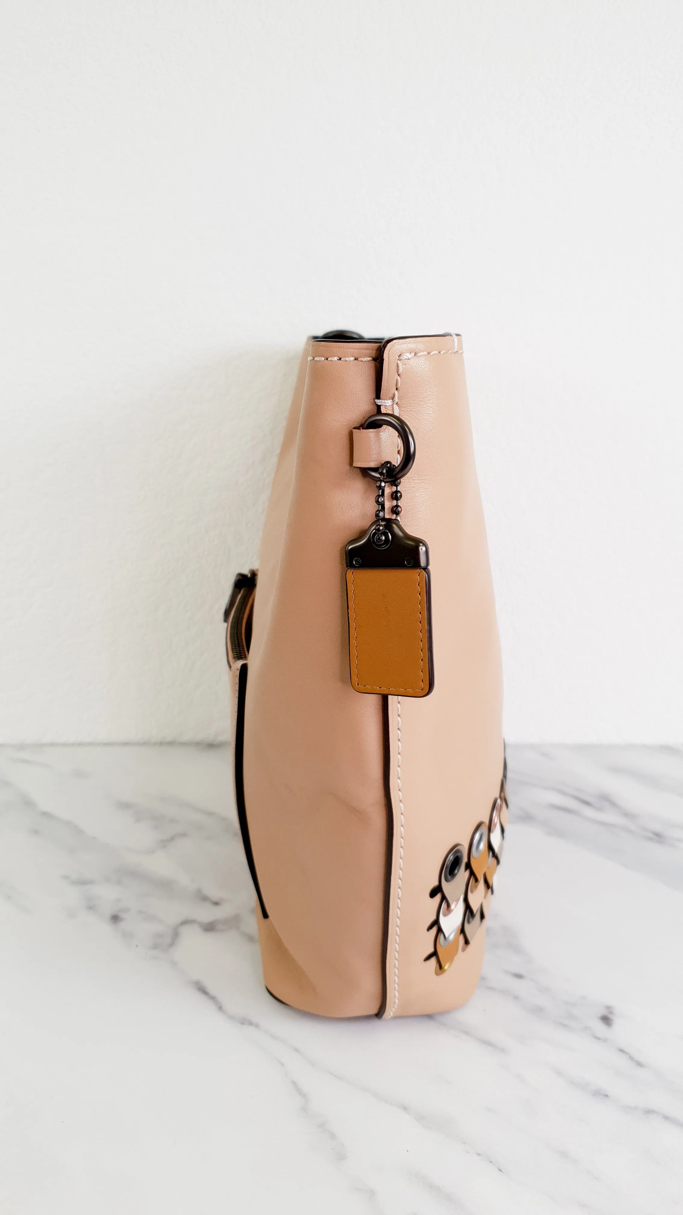 Coach 1941 Duffle Bag in Beechwood Smooth Leather with Link Detail - Crossbody Bucket bag - Coach 10498