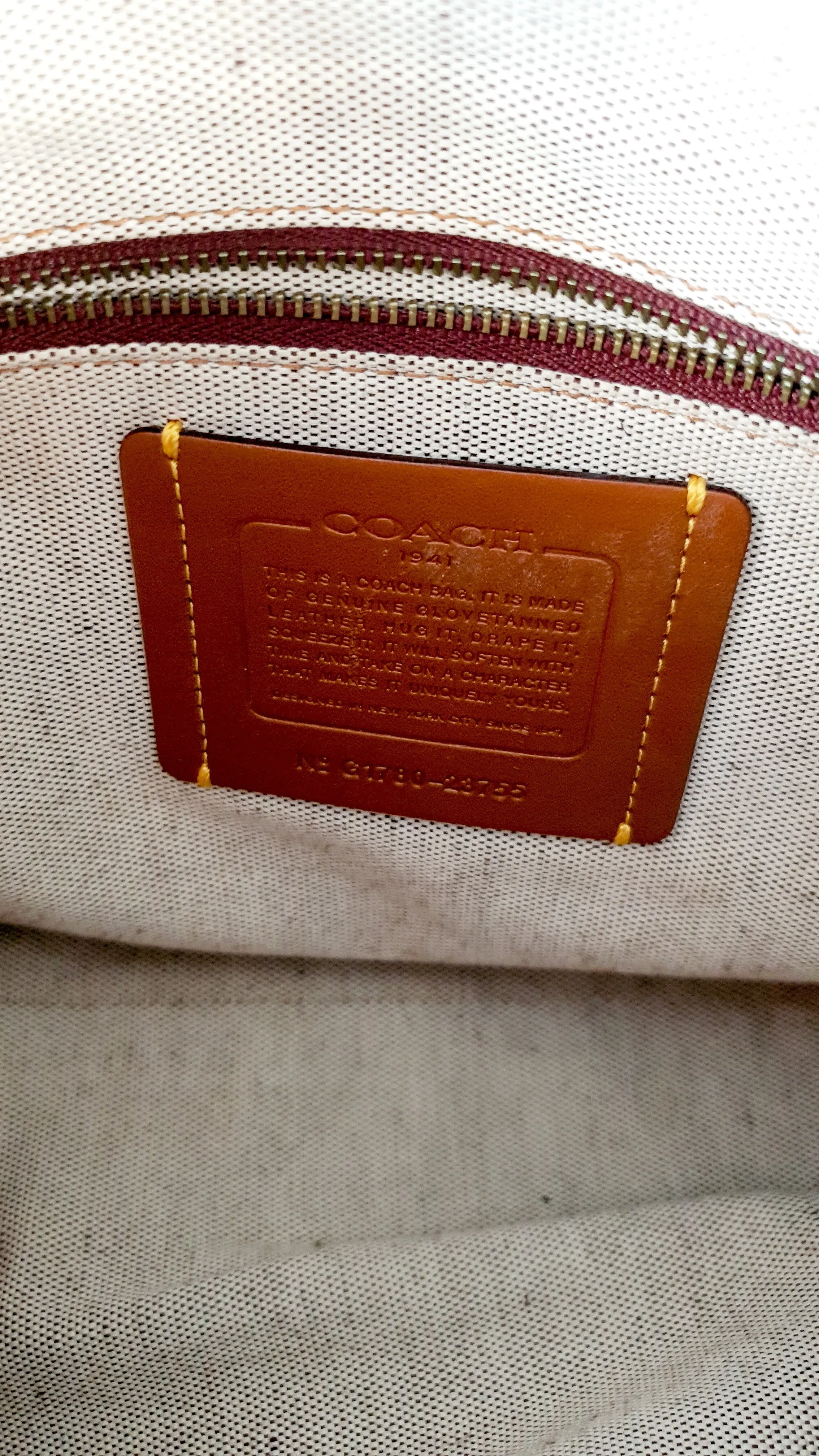 Coach 1941 Rogue 31 in Dusty Rose Pink Mixed Leather with Burgundy Suede - Satchel Handbag