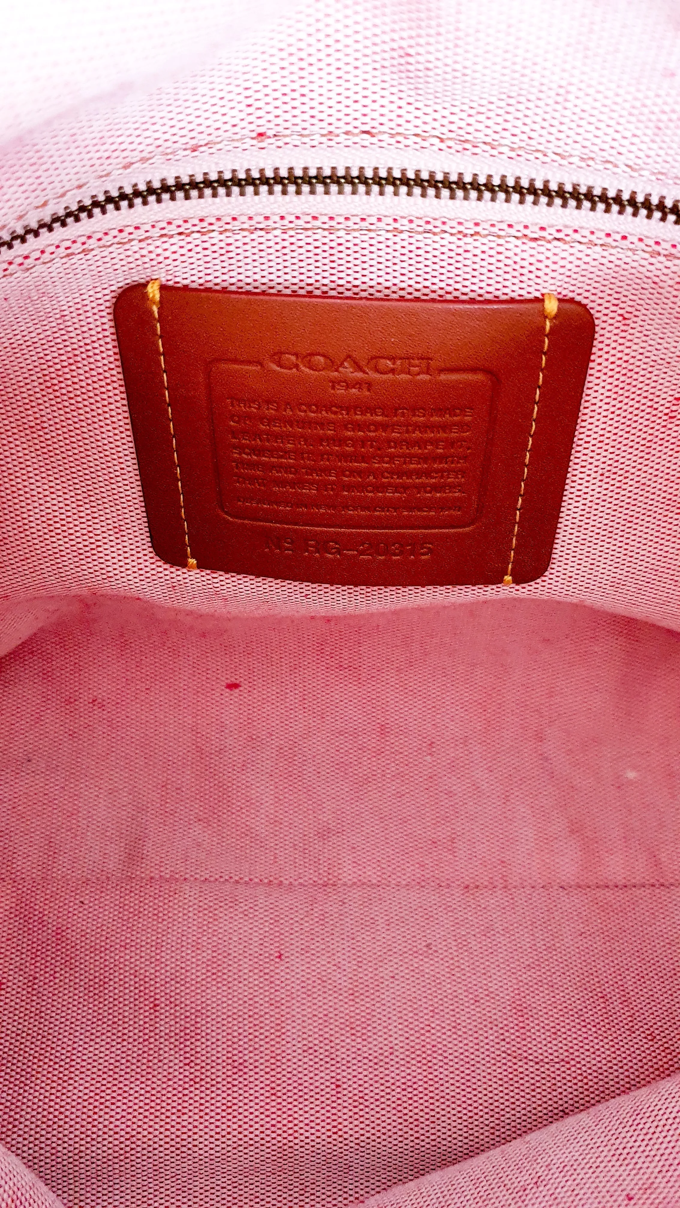 Coach 1941 Rogue 31 in Oxblood Pebble Leather with Red Suede Lining Satchel Handbag - Coach 38124