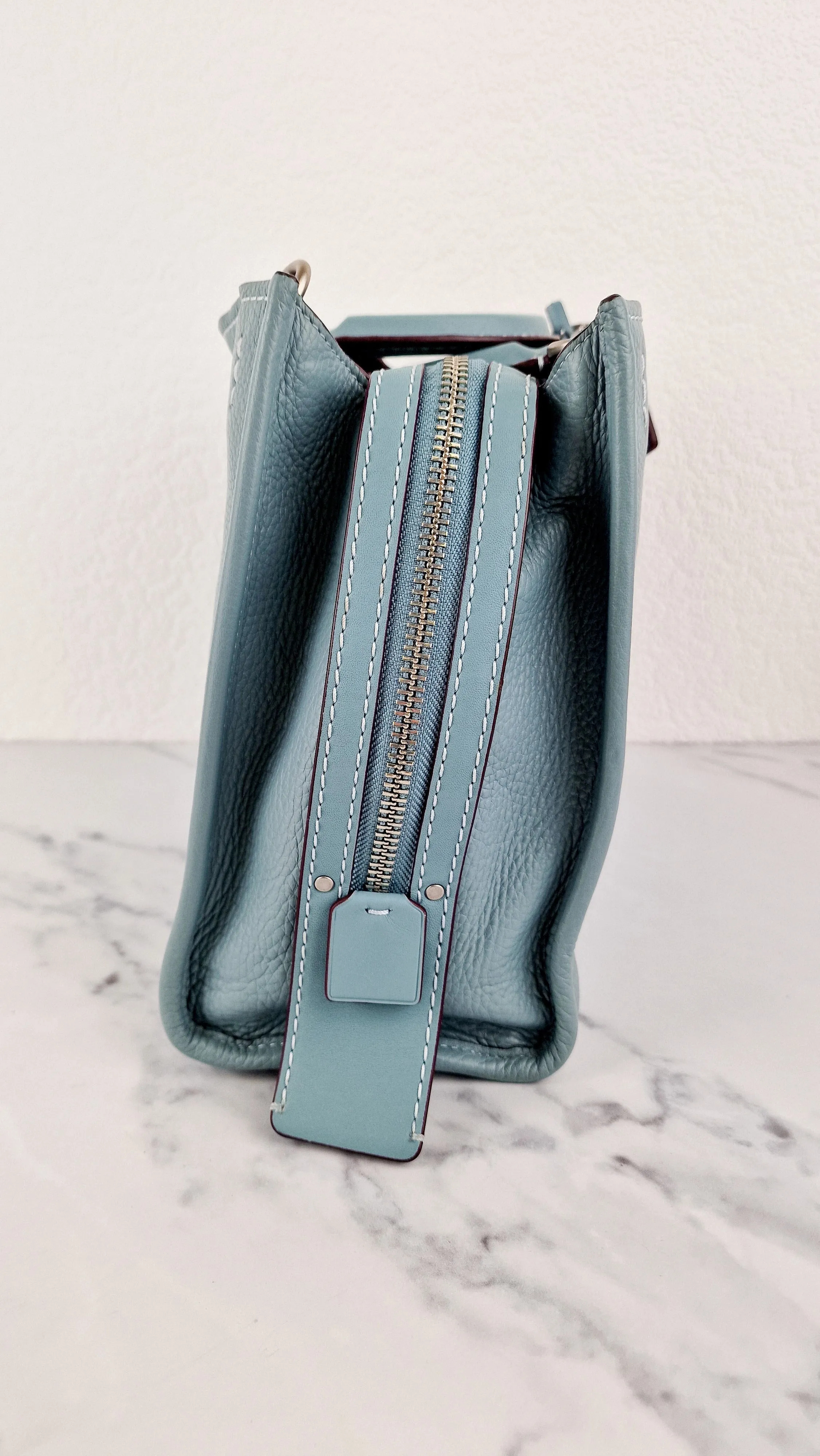 Coach 1941 Rogue 31 in Steel Blue Nickel Silver Hardware - Shoulder Bag Satchel - Coach 38124