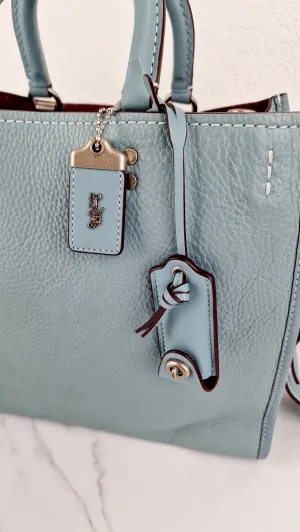 Coach 1941 Rogue 31 in Steel Blue Nickel Silver Hardware - Shoulder Bag Satchel - Coach 38124