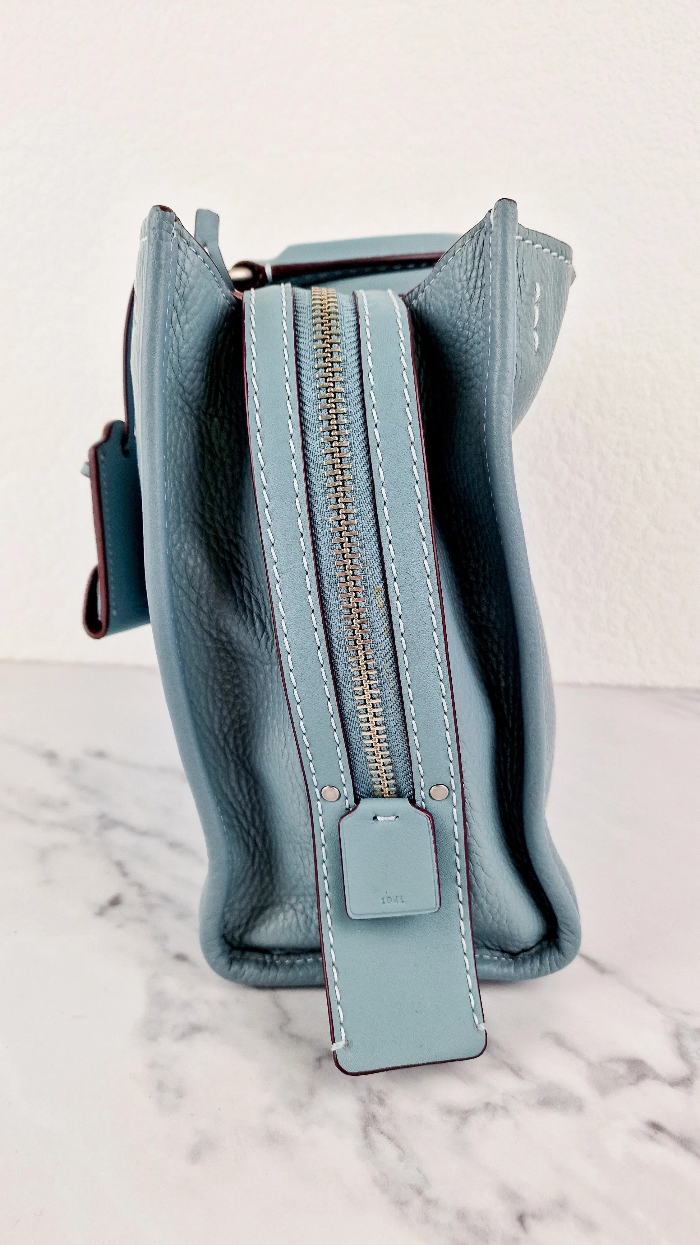 Coach 1941 Rogue 31 in Steel Blue Nickel Silver Hardware - Shoulder Bag Satchel - Coach 38124