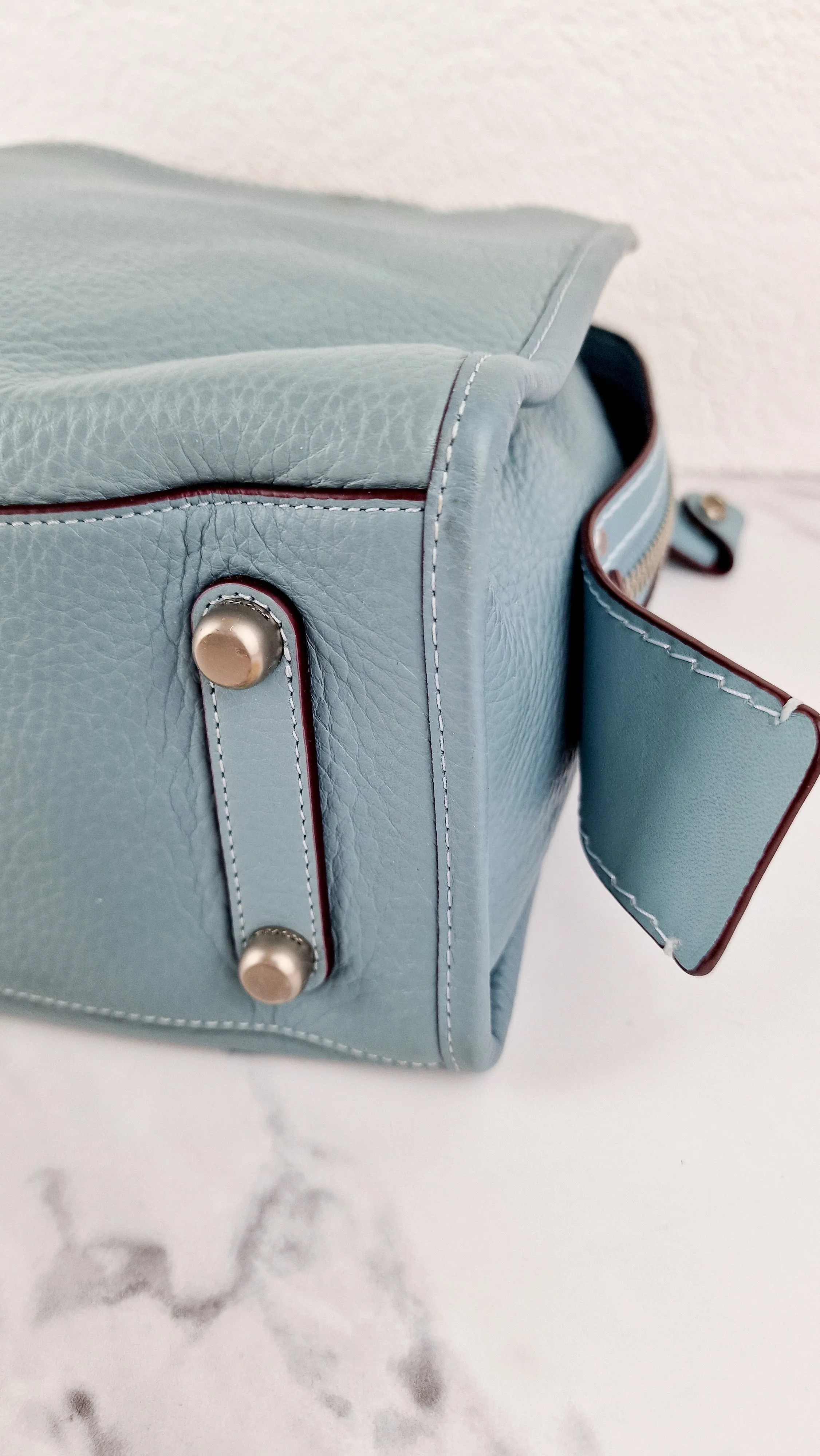 Coach 1941 Rogue 31 in Steel Blue Nickel Silver Hardware - Shoulder Bag Satchel - Coach 38124