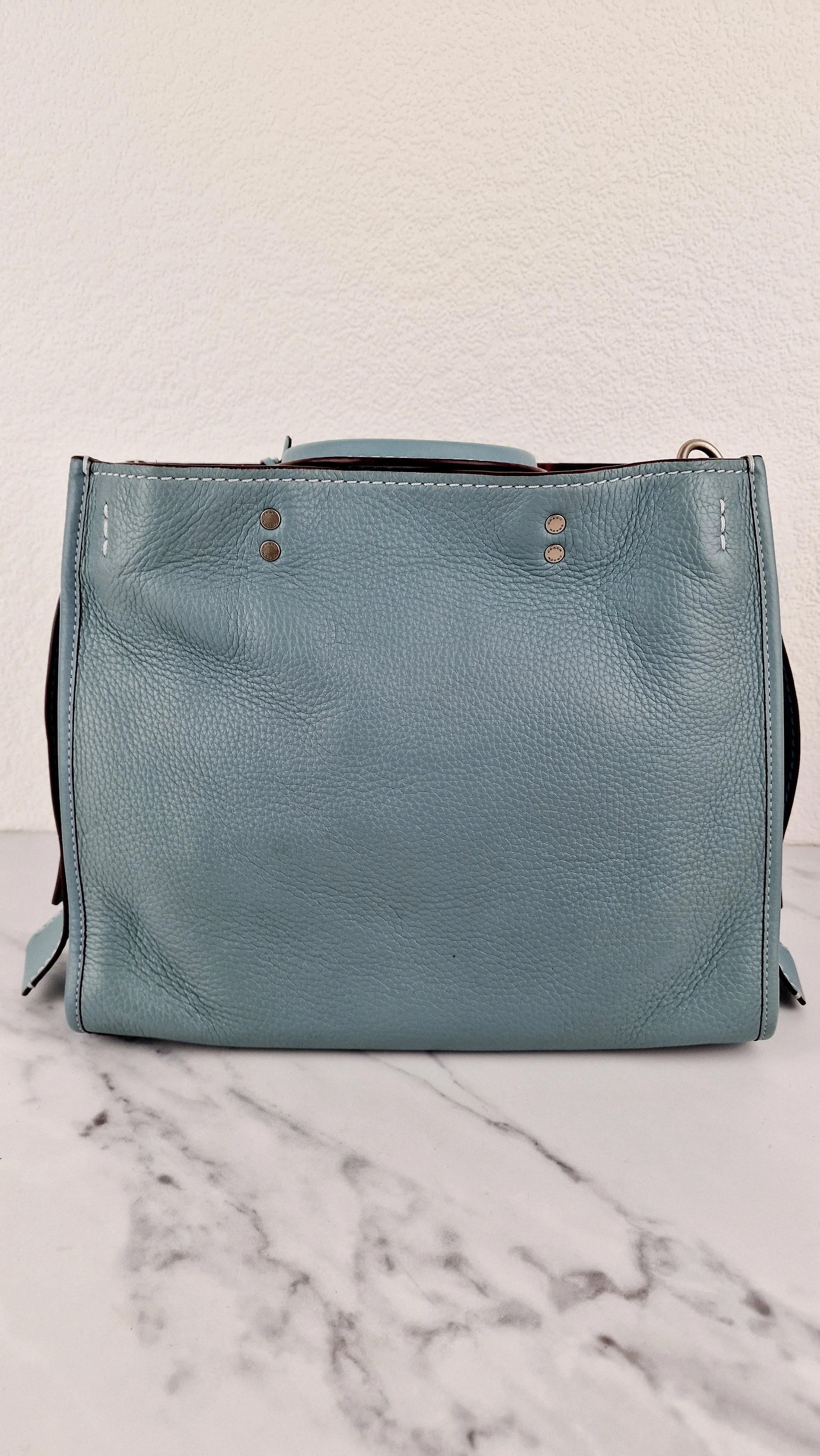 Coach 1941 Rogue 31 in Steel Blue Nickel Silver Hardware - Shoulder Bag Satchel - Coach 38124