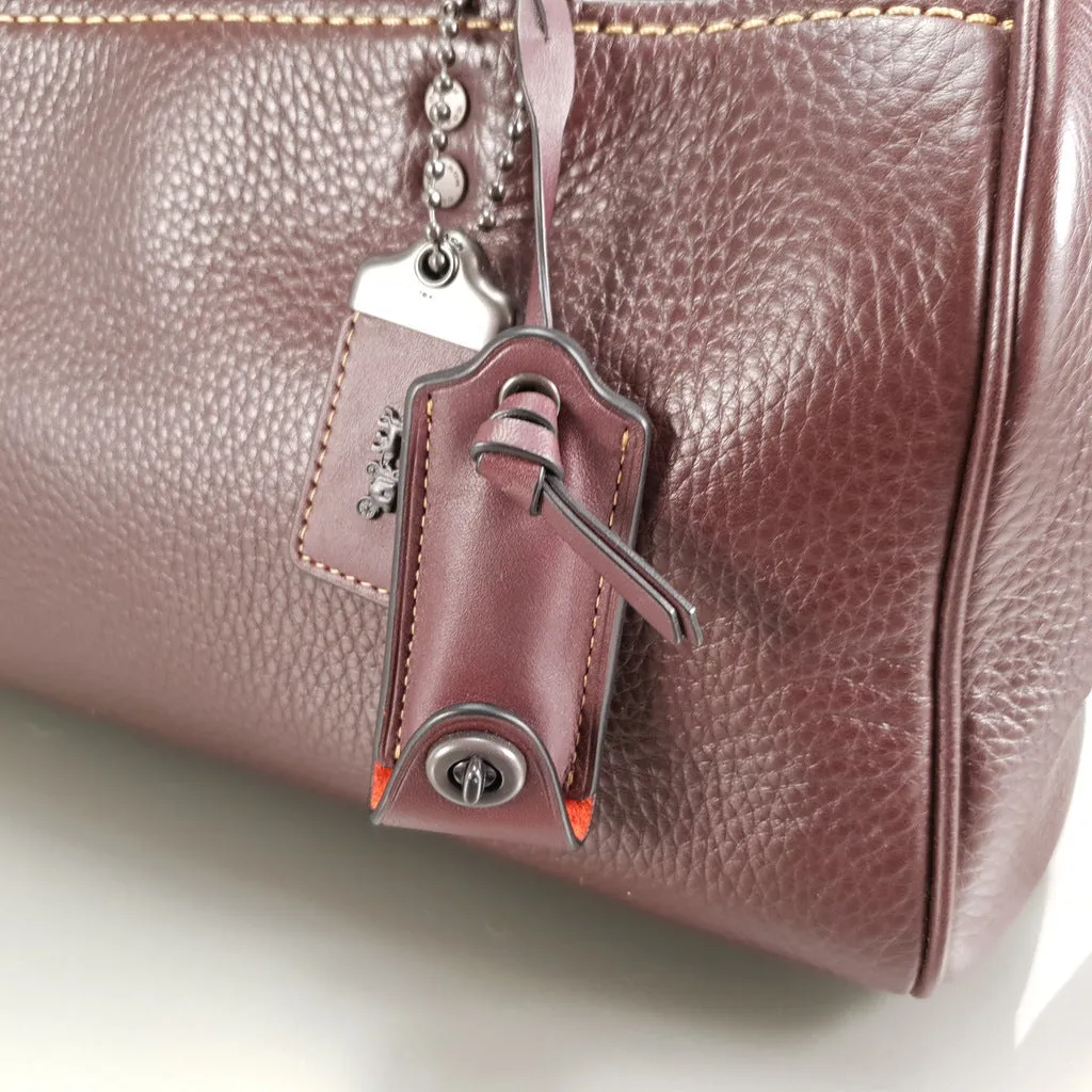 Coach 1941 Rogue Satchel in Oxblood with Red Suede - Barrel Bag
