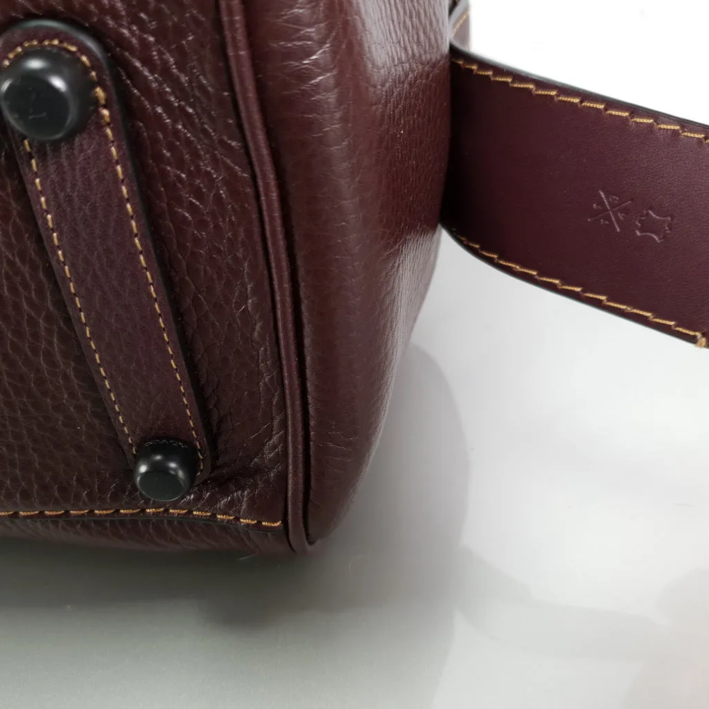 Coach 1941 Rogue Satchel in Oxblood with Red Suede - Barrel Bag