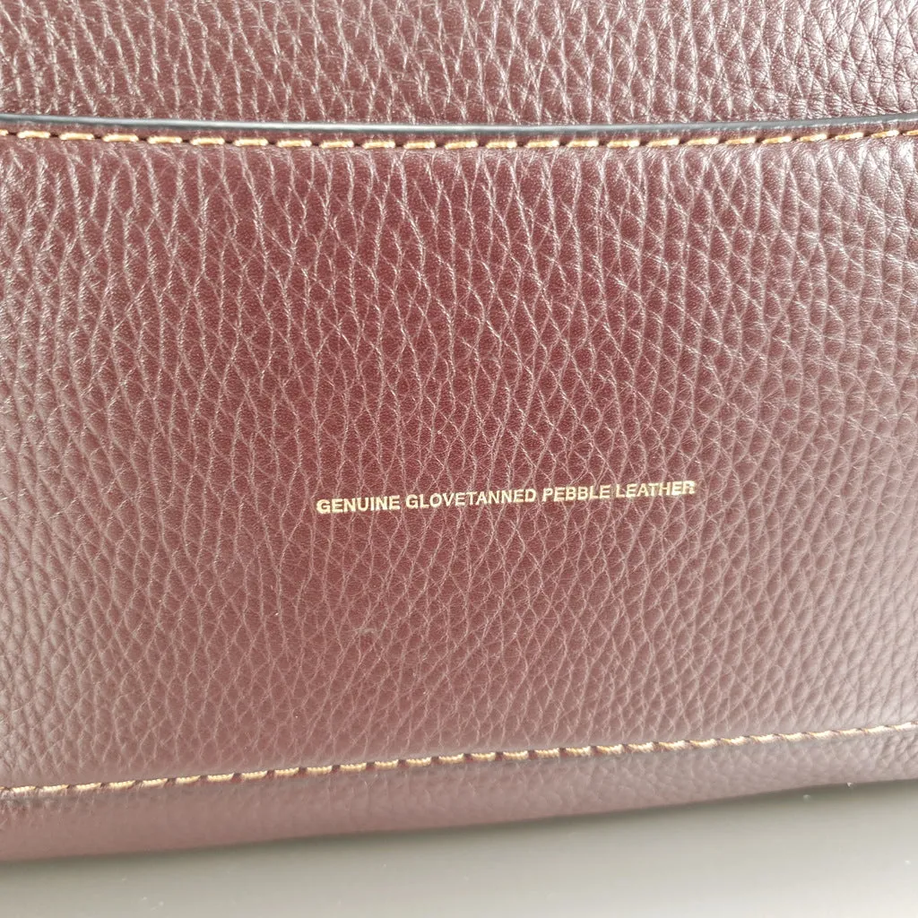 Coach 1941 Rogue Satchel in Oxblood with Red Suede - Barrel Bag