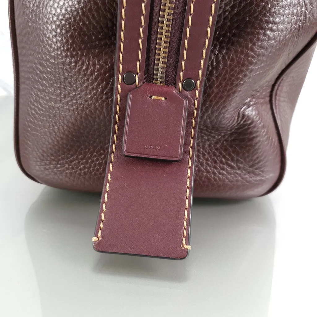 Coach 1941 Rogue Satchel in Oxblood with Red Suede - Barrel Bag