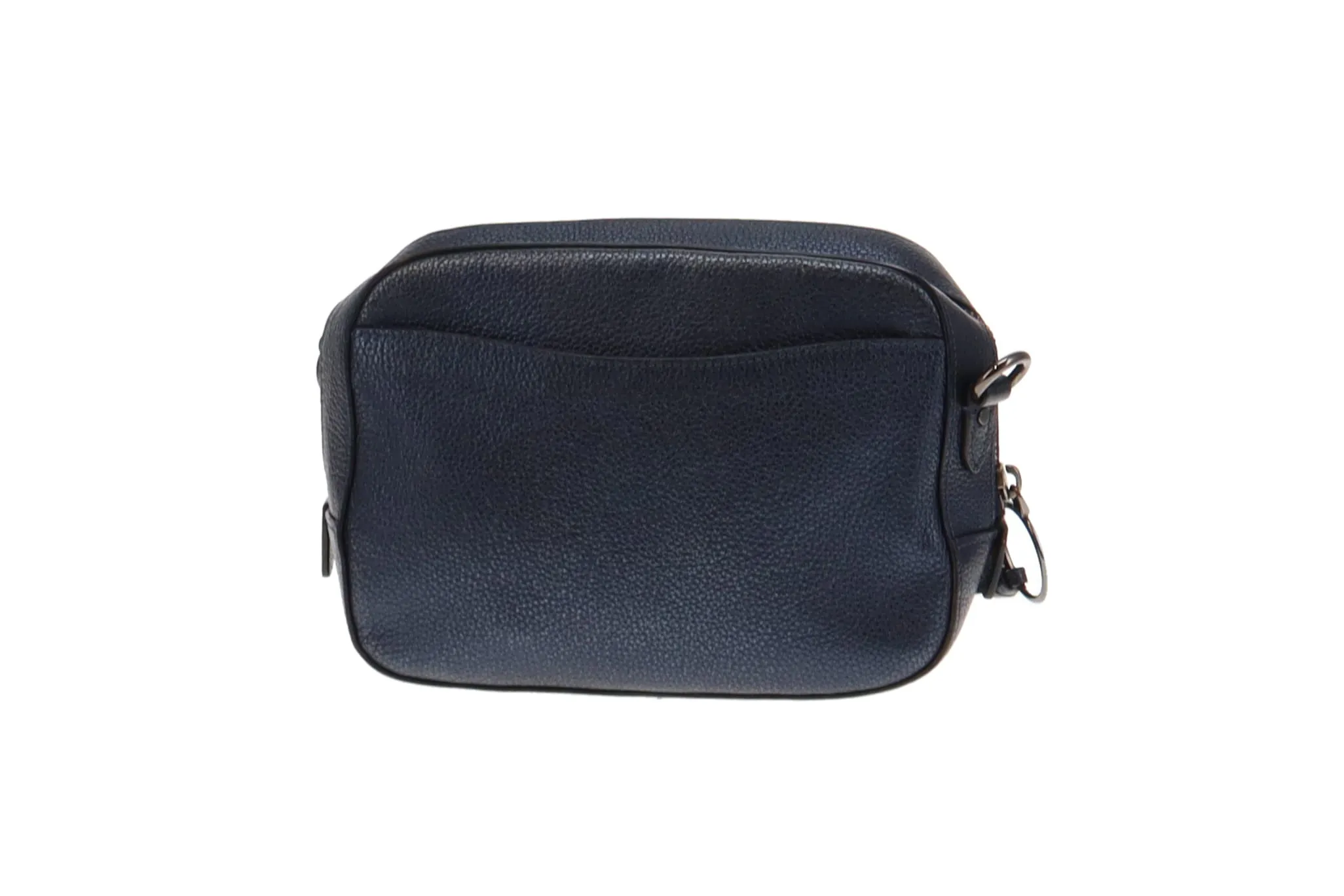 Coach Blue Metallic Leather Camera Bag