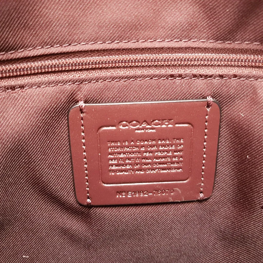 Coach Dalton 31 with Snakeskin & Suede in Black, Burgundy & Pink - Handbag Shoulder Bag