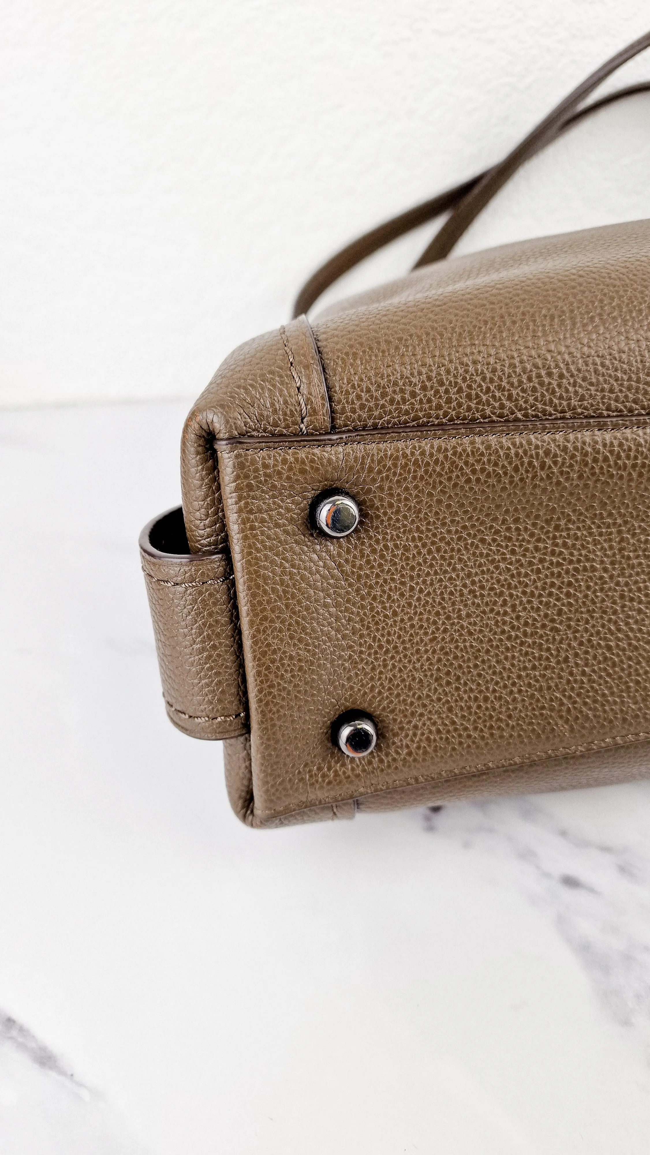 Coach Edie 31 Shoulder Bag in Brown Pebble Leather - Handbag Coach 57125