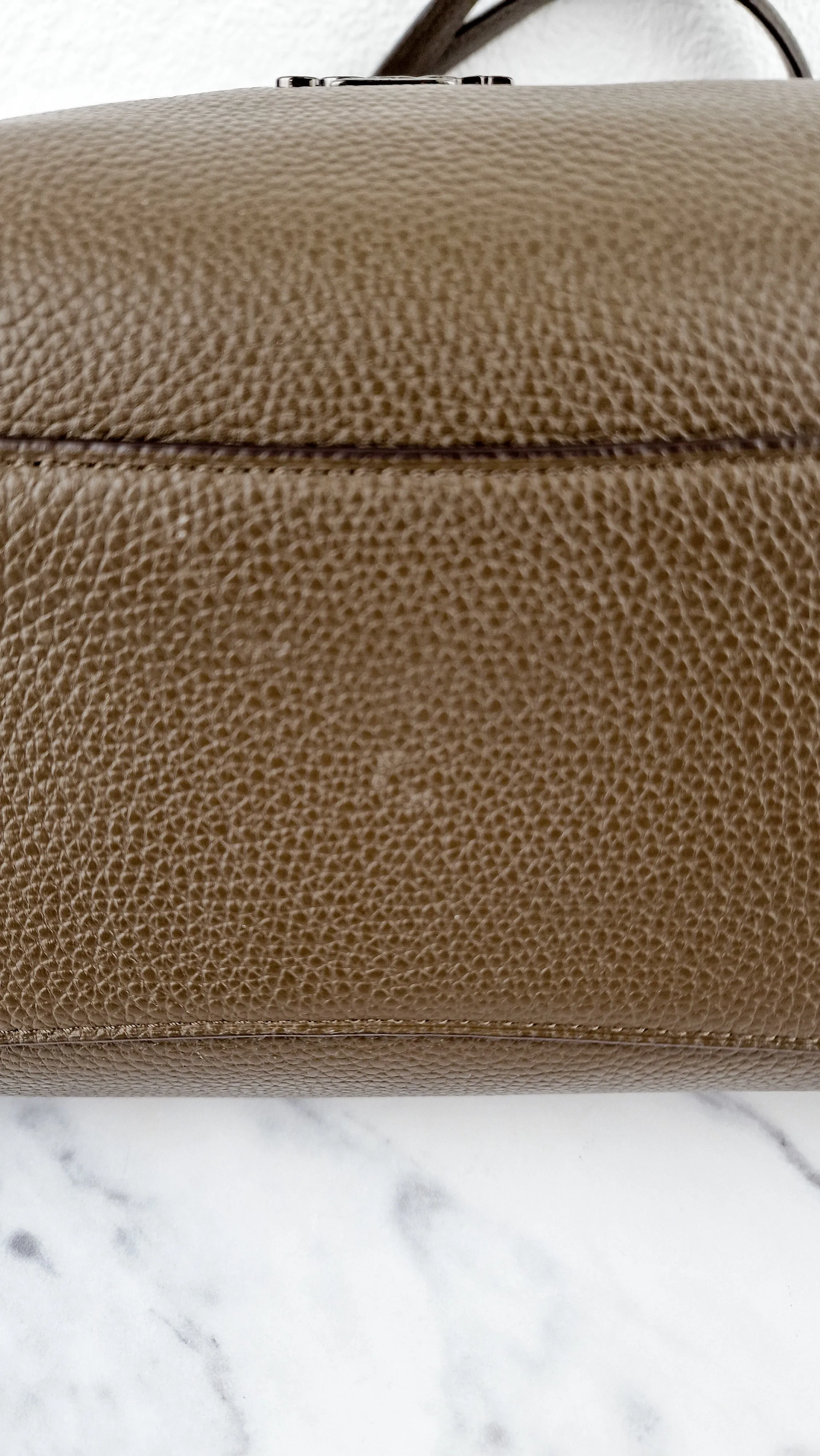 Coach Edie 31 Shoulder Bag in Brown Pebble Leather - Handbag Coach 57125