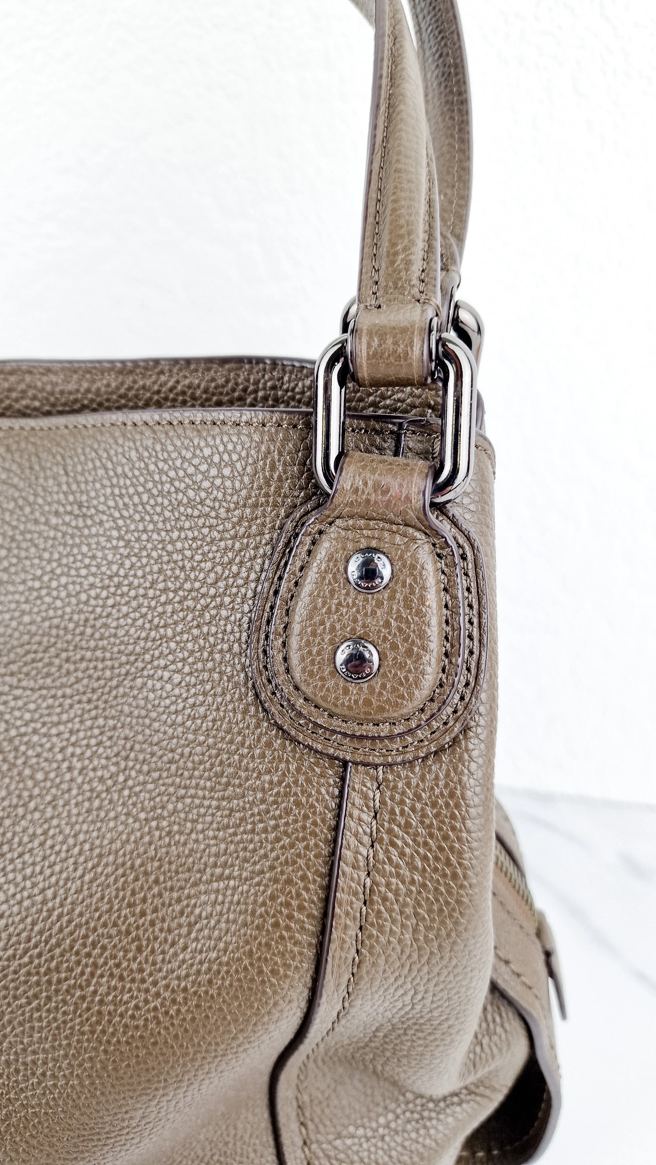Coach Edie 31 Shoulder Bag in Brown Pebble Leather - Handbag Coach 57125
