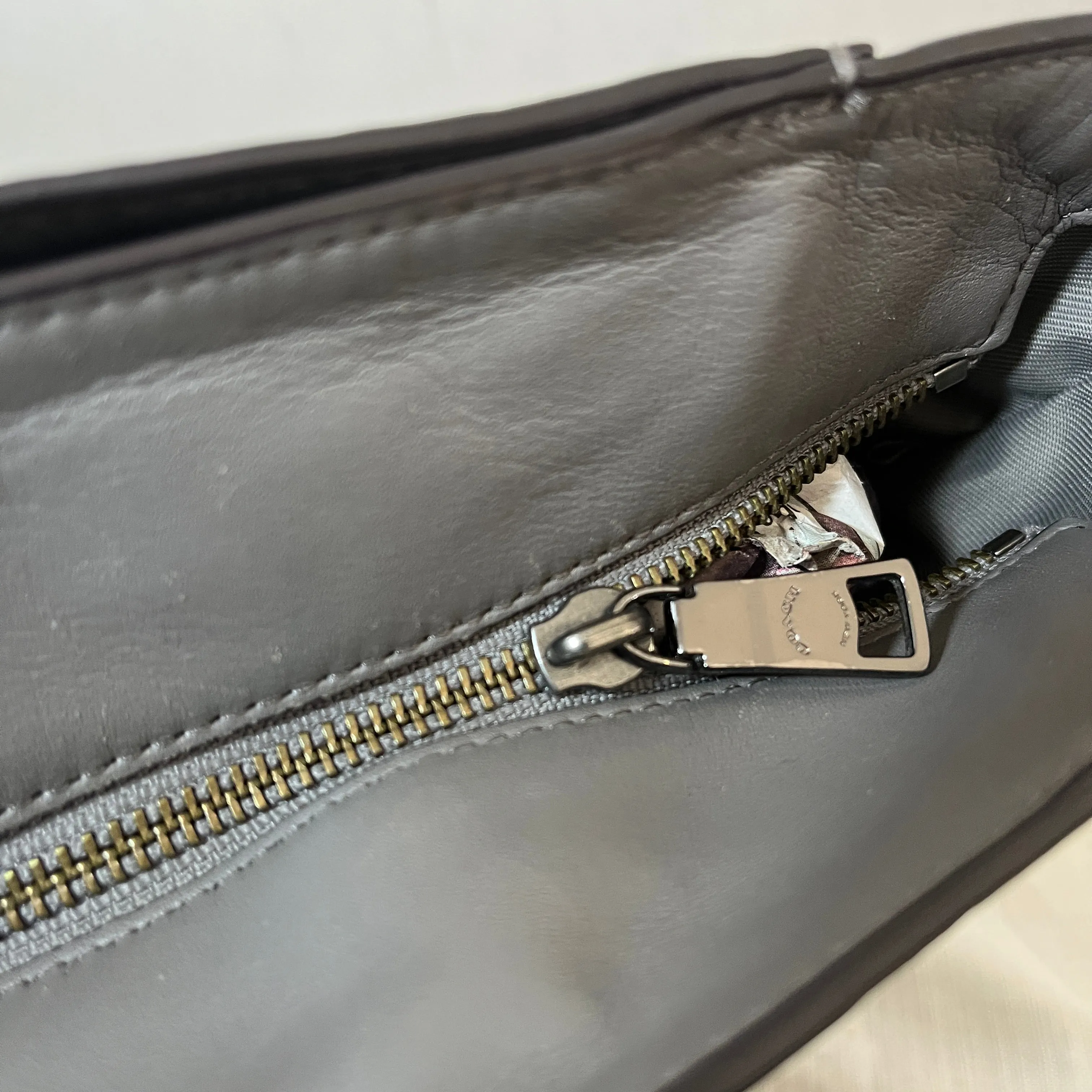 Coach Grey Leather Turnlock Tote Bag | Pre Loved |