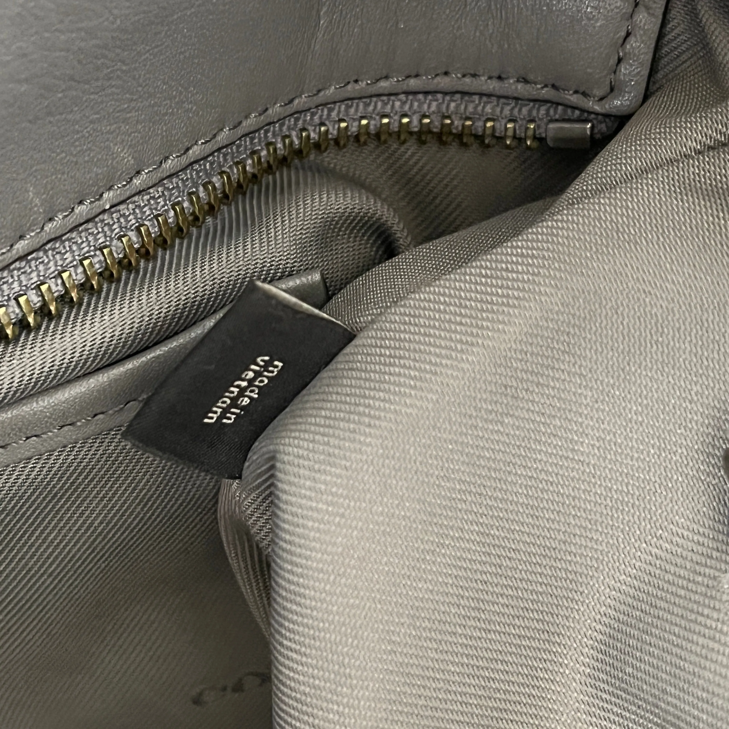 Coach Grey Leather Turnlock Tote Bag | Pre Loved |