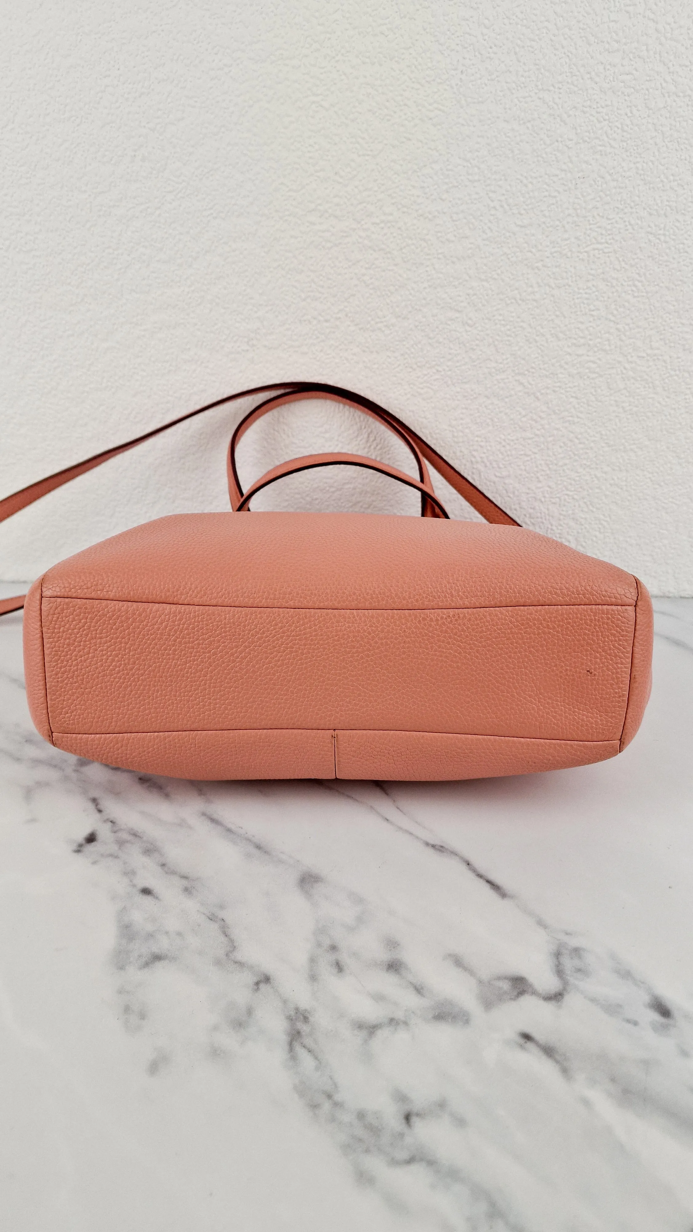 Coach Prairie Satchel in Peony Pink Pebble Leather - Zip Top Handbag - Coach 34340