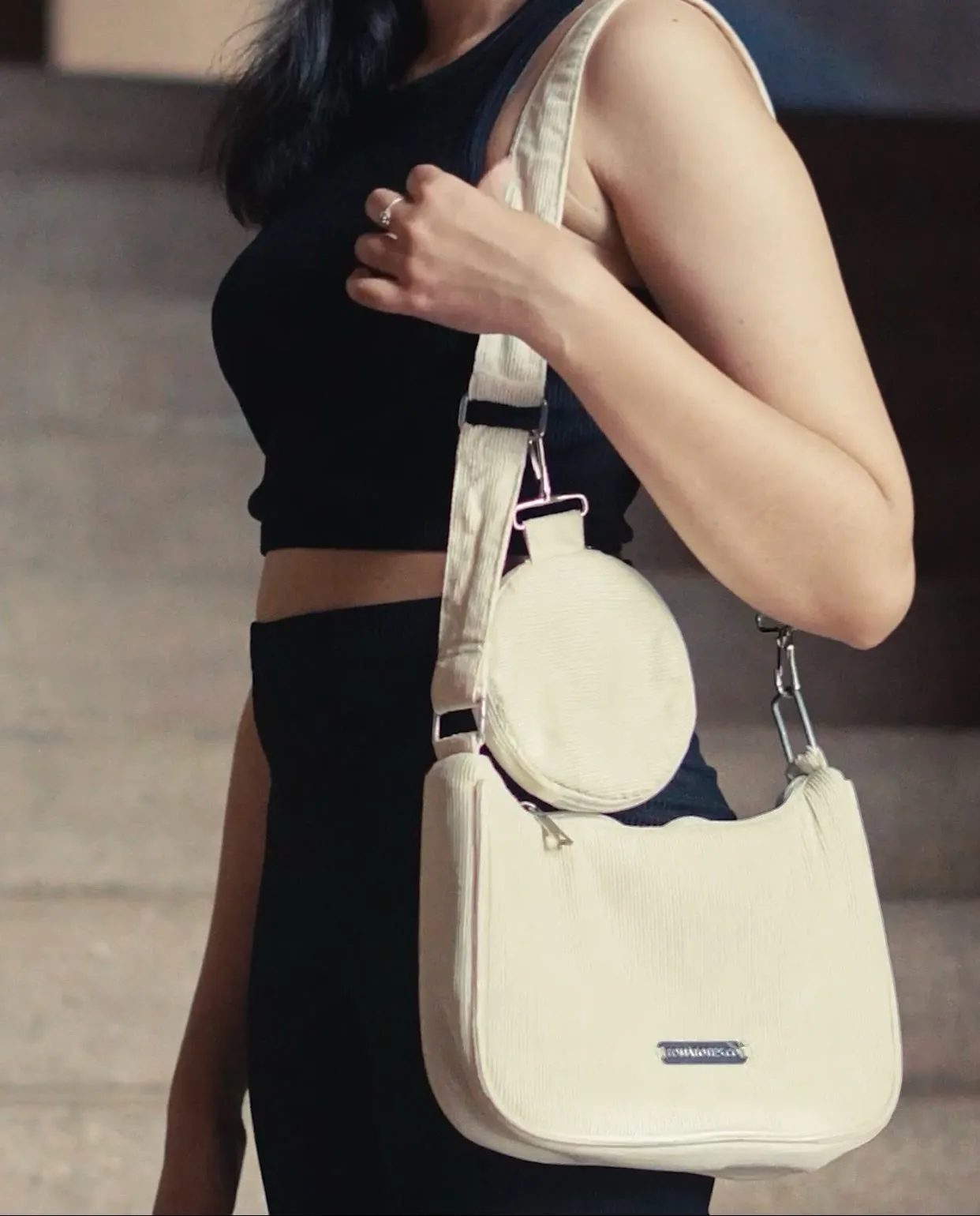 Cream Shoulder Bag