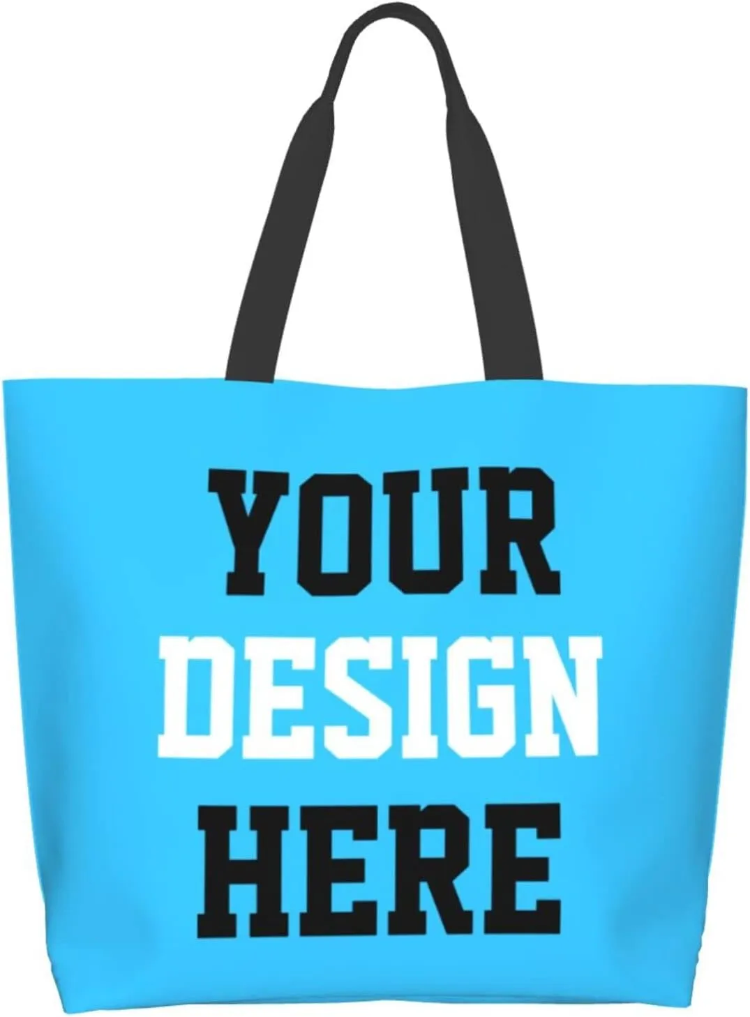 Custom Tote Bags Custom Bags With You Team Logo Text Picture Travel Business Shopping Women Teacher Personalized Shoulder Bag