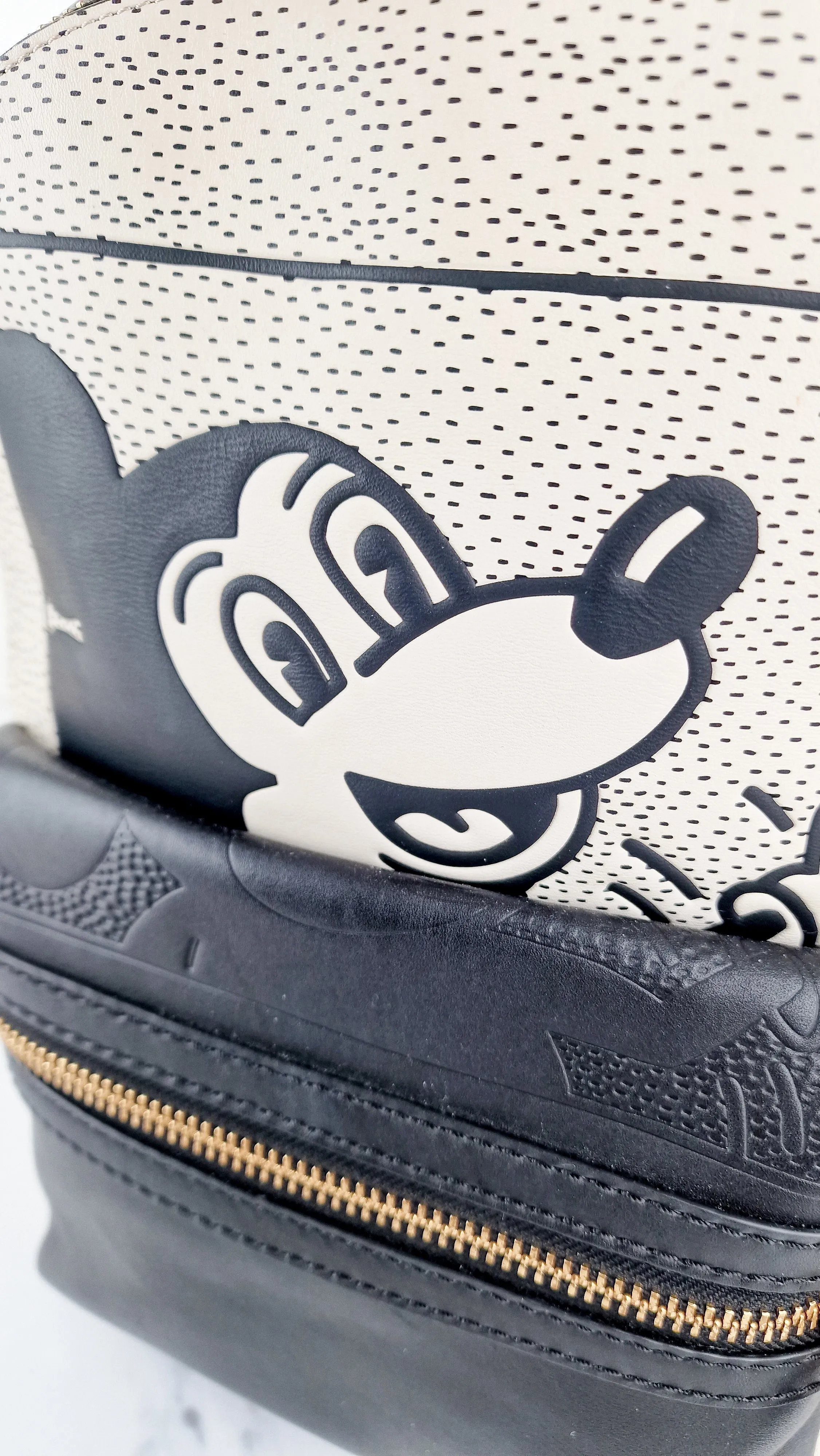 Disney x Coach Keith Haring Mickey Mouse Backpack in Black & White Sample Bag - Coach 5228