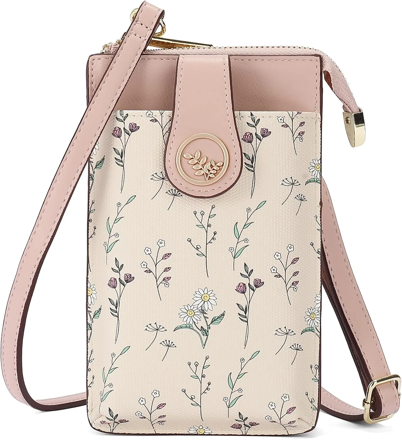 GAEKEAO Small Crossbody Bags for Women Leather Cell Phone Purse Bag Wallet with RFID Blocking Credit Card Slots