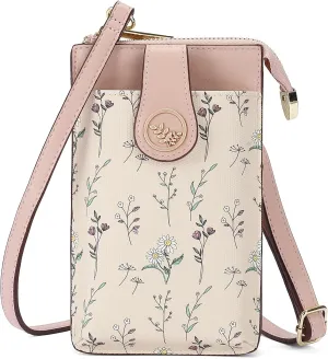 GAEKEAO Small Crossbody Bags for Women Leather Cell Phone Purse Bag Wallet with RFID Blocking Credit Card Slots