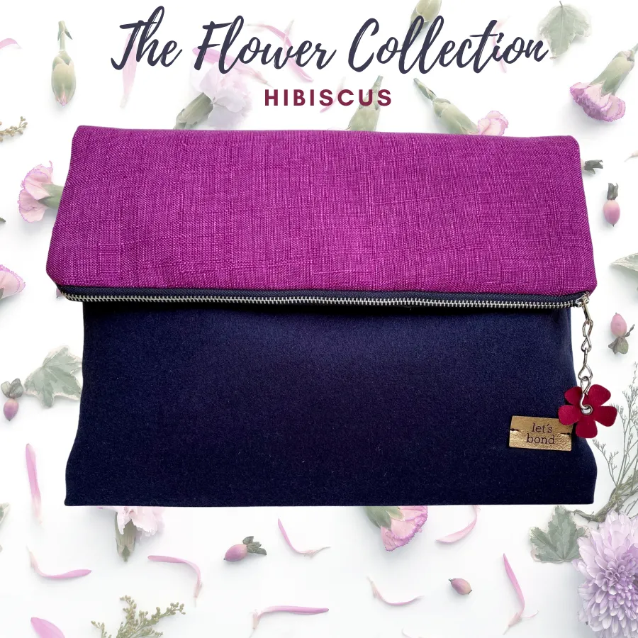 Hibiscus Clutch bag