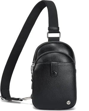 INICAT Small Crossbody Sling Bags for Women Vegan Leather Cell Phone Purse Fanny Packs for Women Men