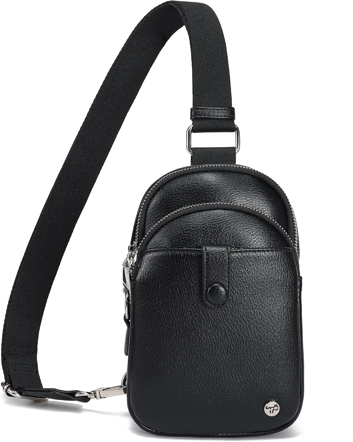 INICAT Small Crossbody Sling Bags for Women Vegan Leather Cell Phone Purse Fanny Packs for Women Men