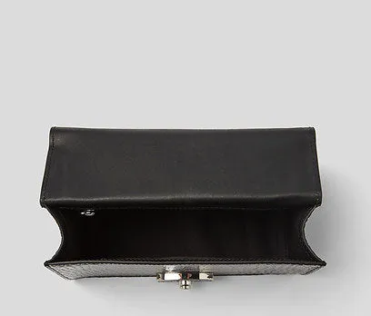 Karl Lagerfeld K Konik In Black Croc For Women