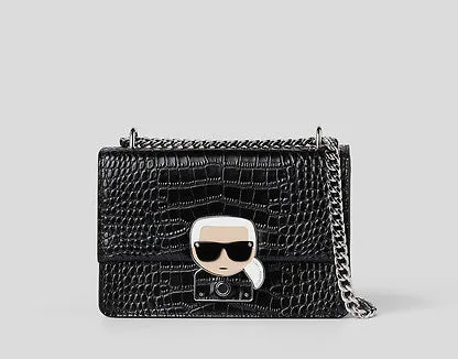Karl Lagerfeld K Konik In Black Croc For Women
