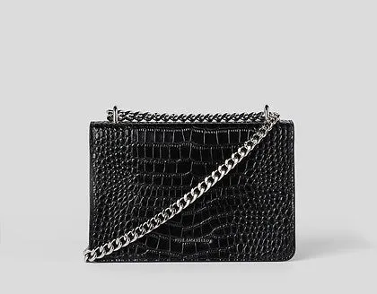 Karl Lagerfeld K Konik In Black Croc For Women