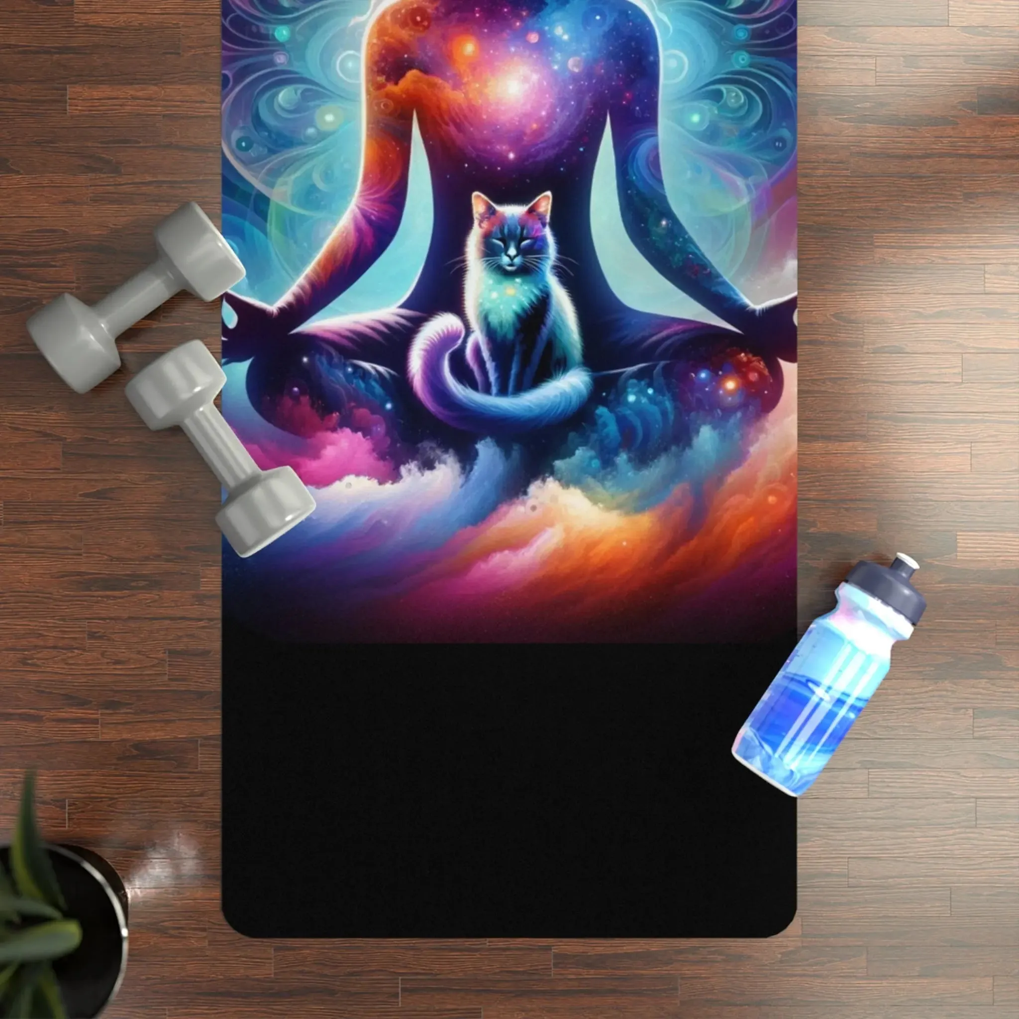 Karma is a Cat - Rubber Yoga Mat