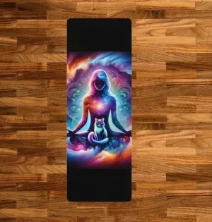Karma is a Cat - Rubber Yoga Mat